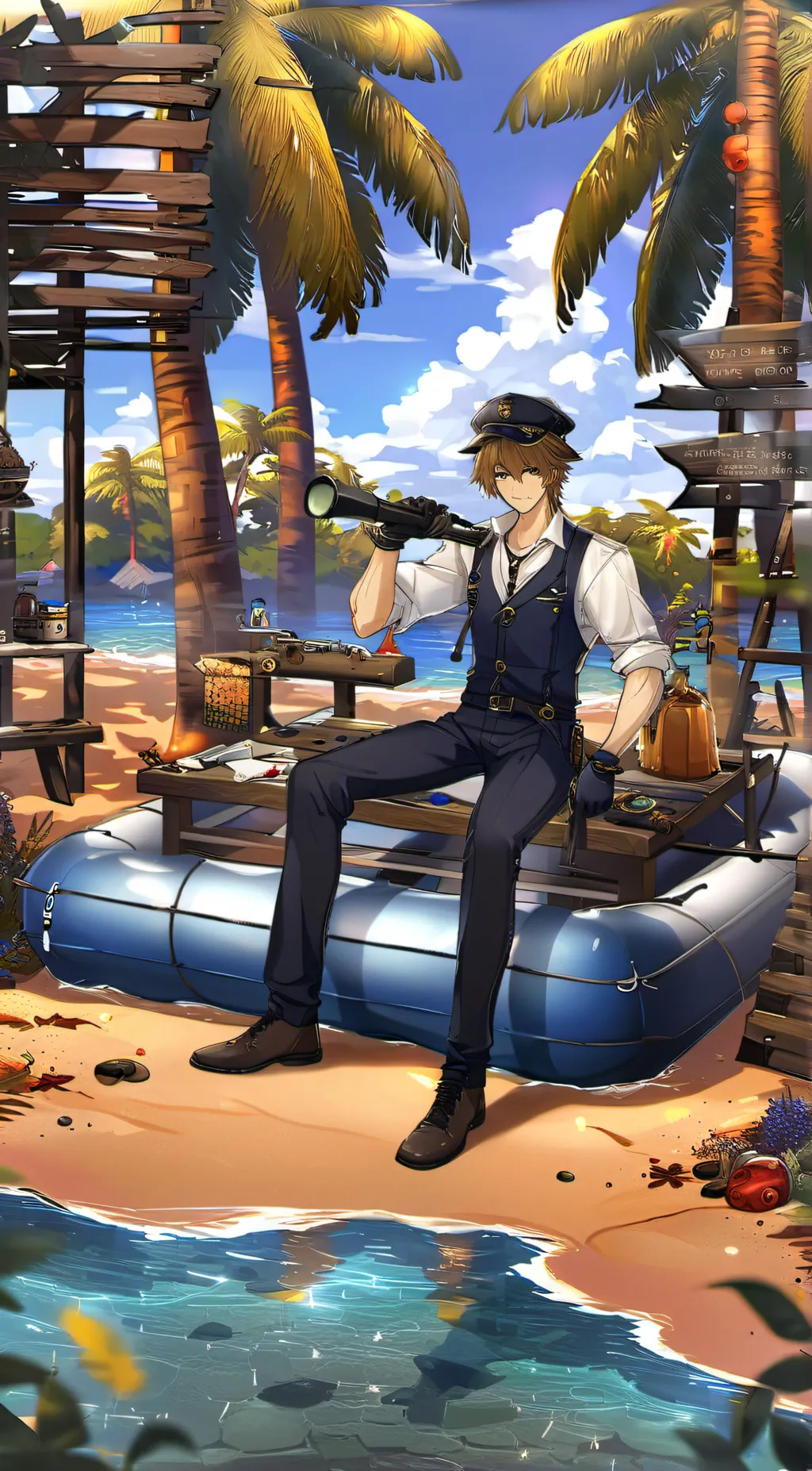 ai character: Raft the story background