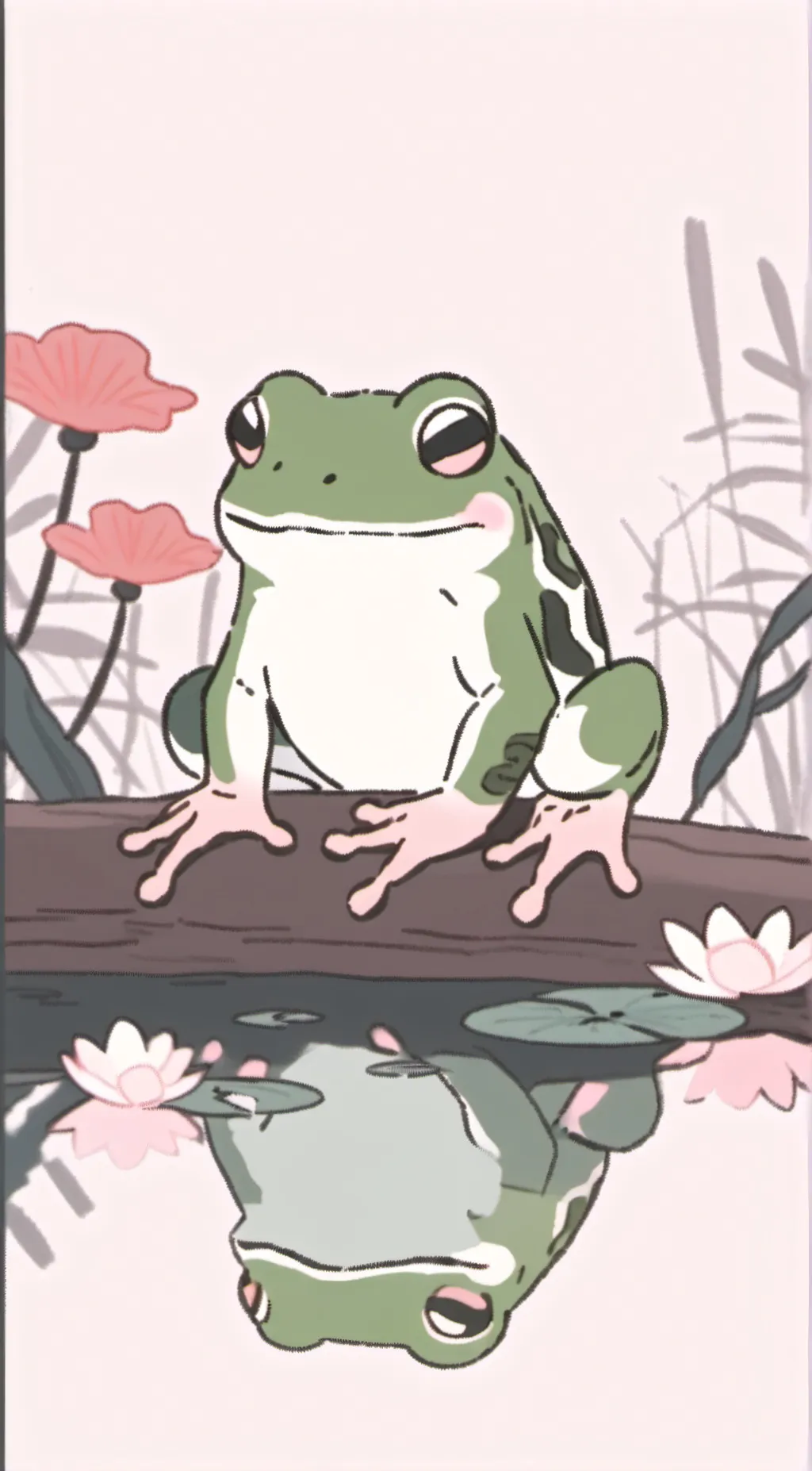 ai character: Froggy background