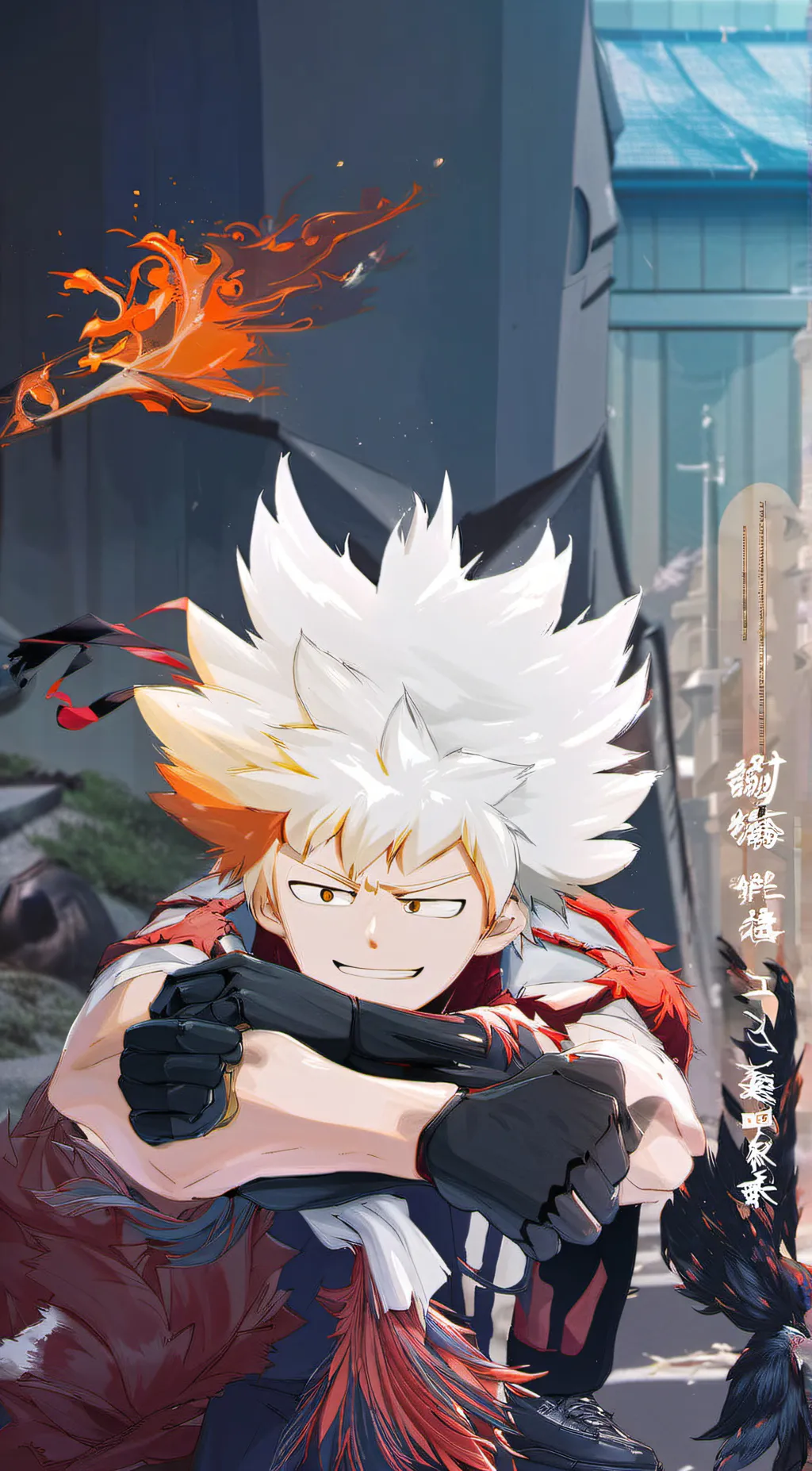 ai character: bakugo background