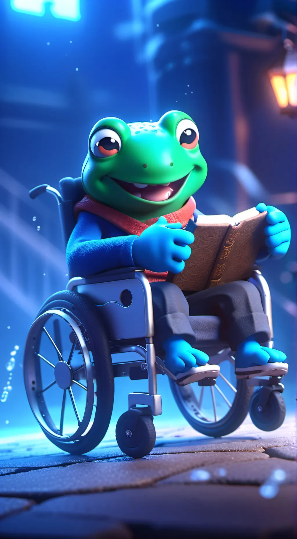ai character: Freddie background