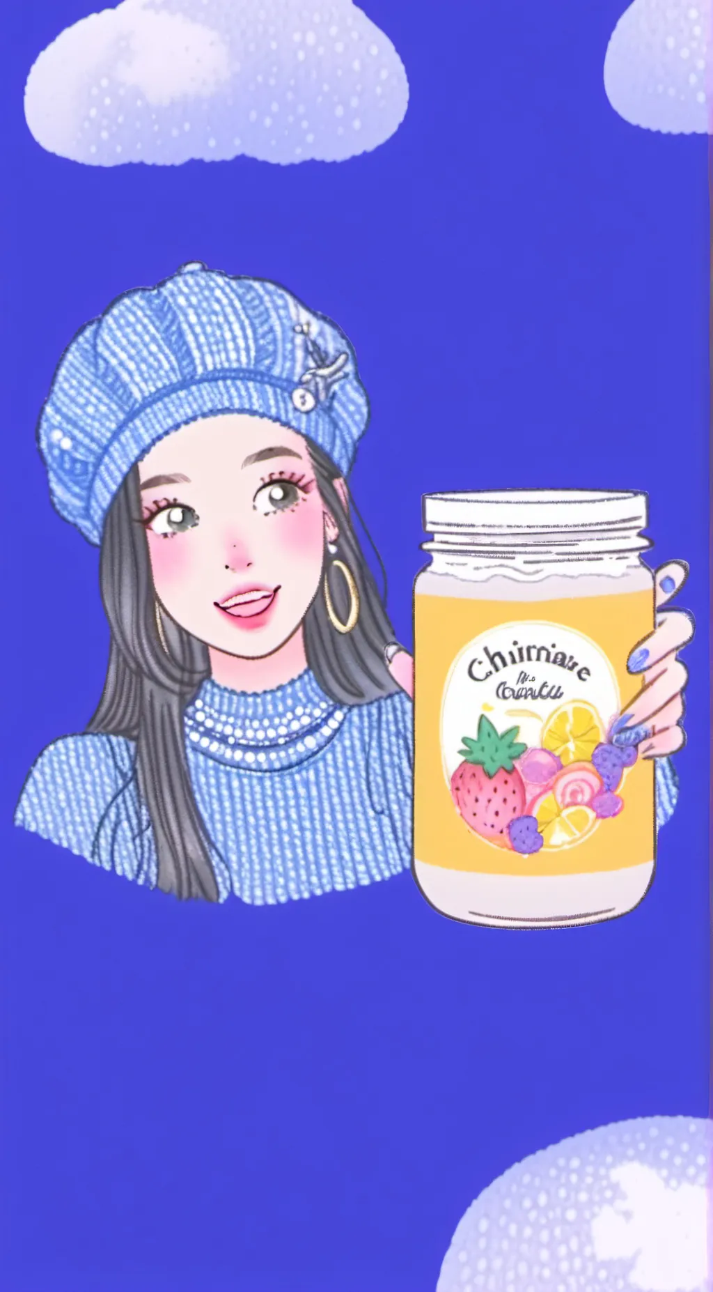 ai character: Mayonnaise background