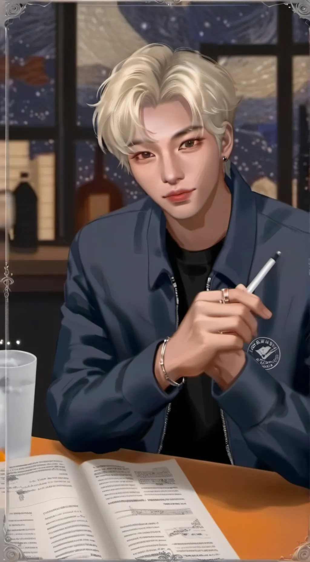 ai character: Felix  background