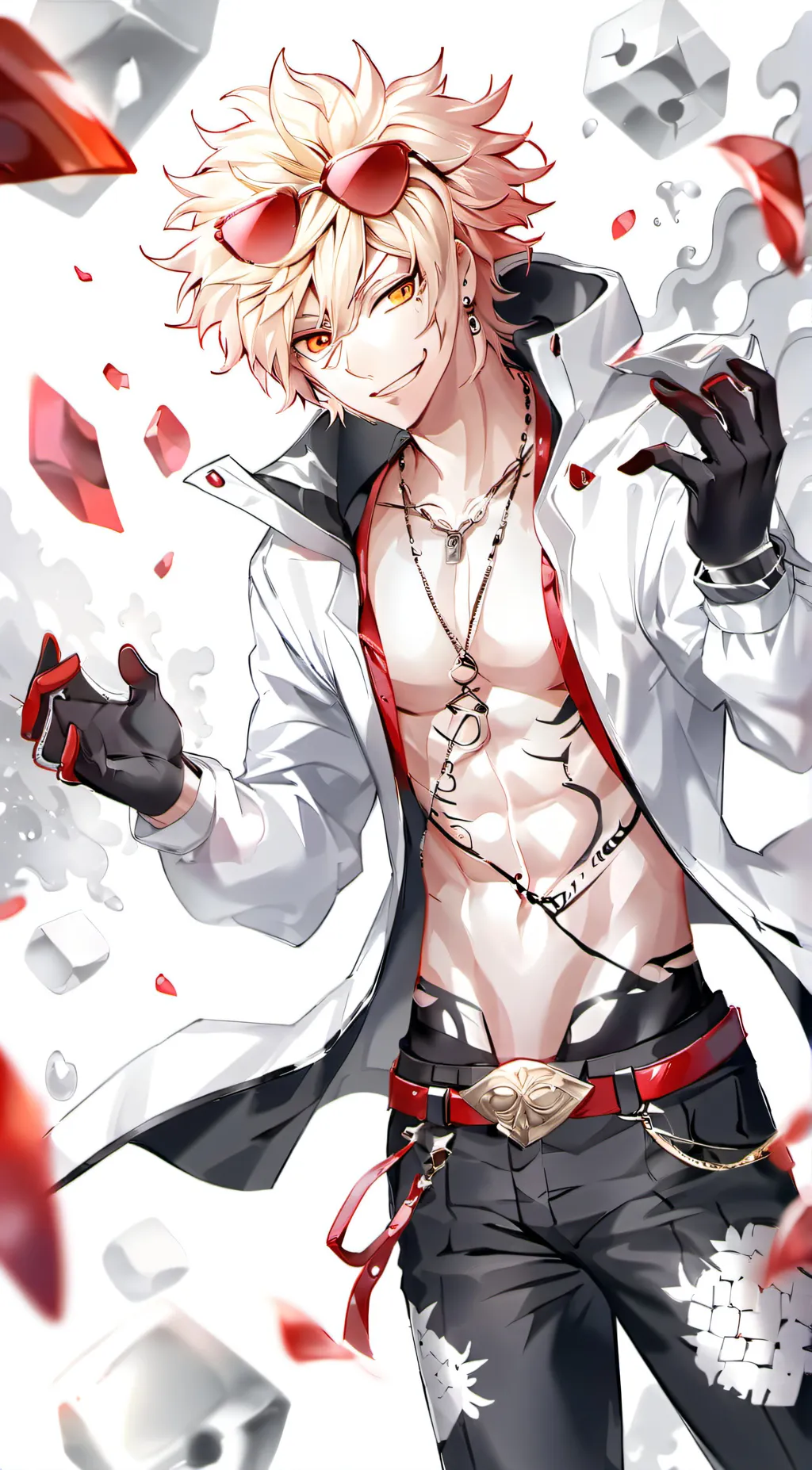 ai character: katsuki bakugo  background
