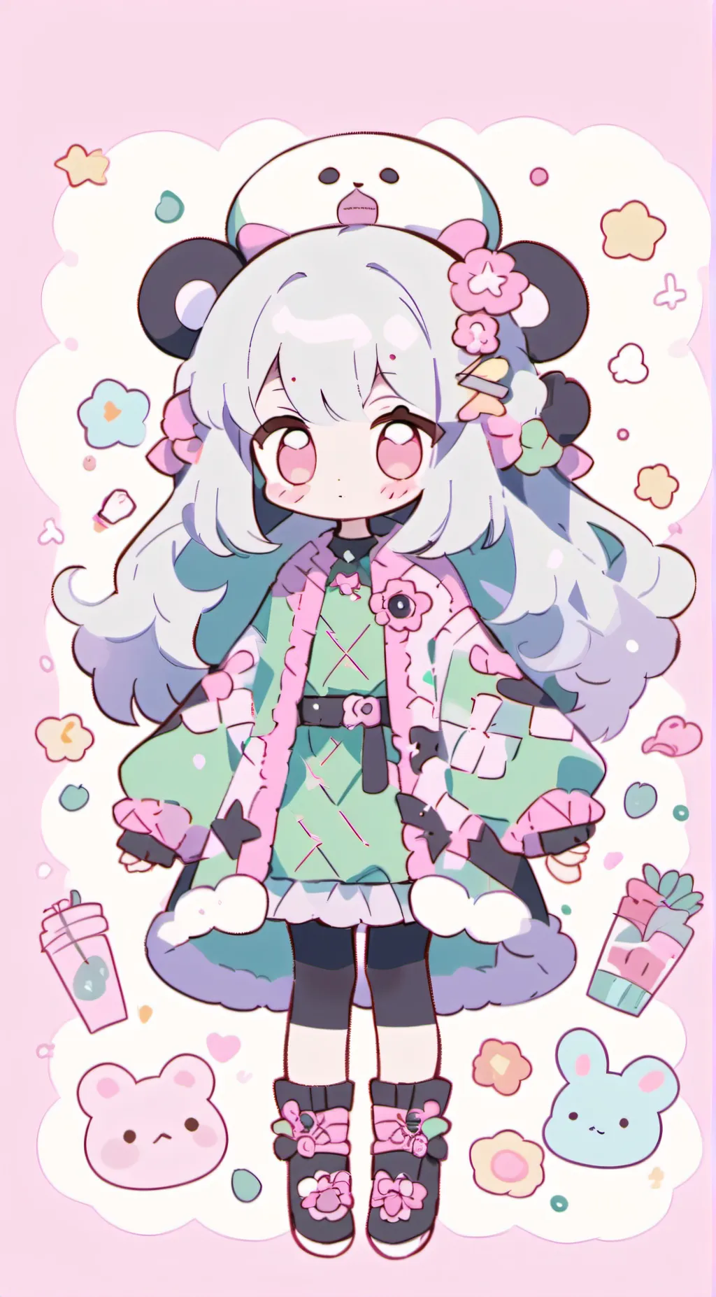 ai character: cutie pie  background