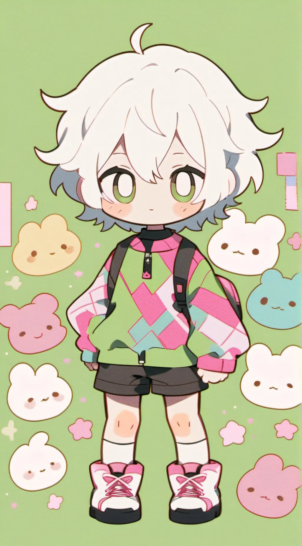 ai character: Mha/Chibi quirk background