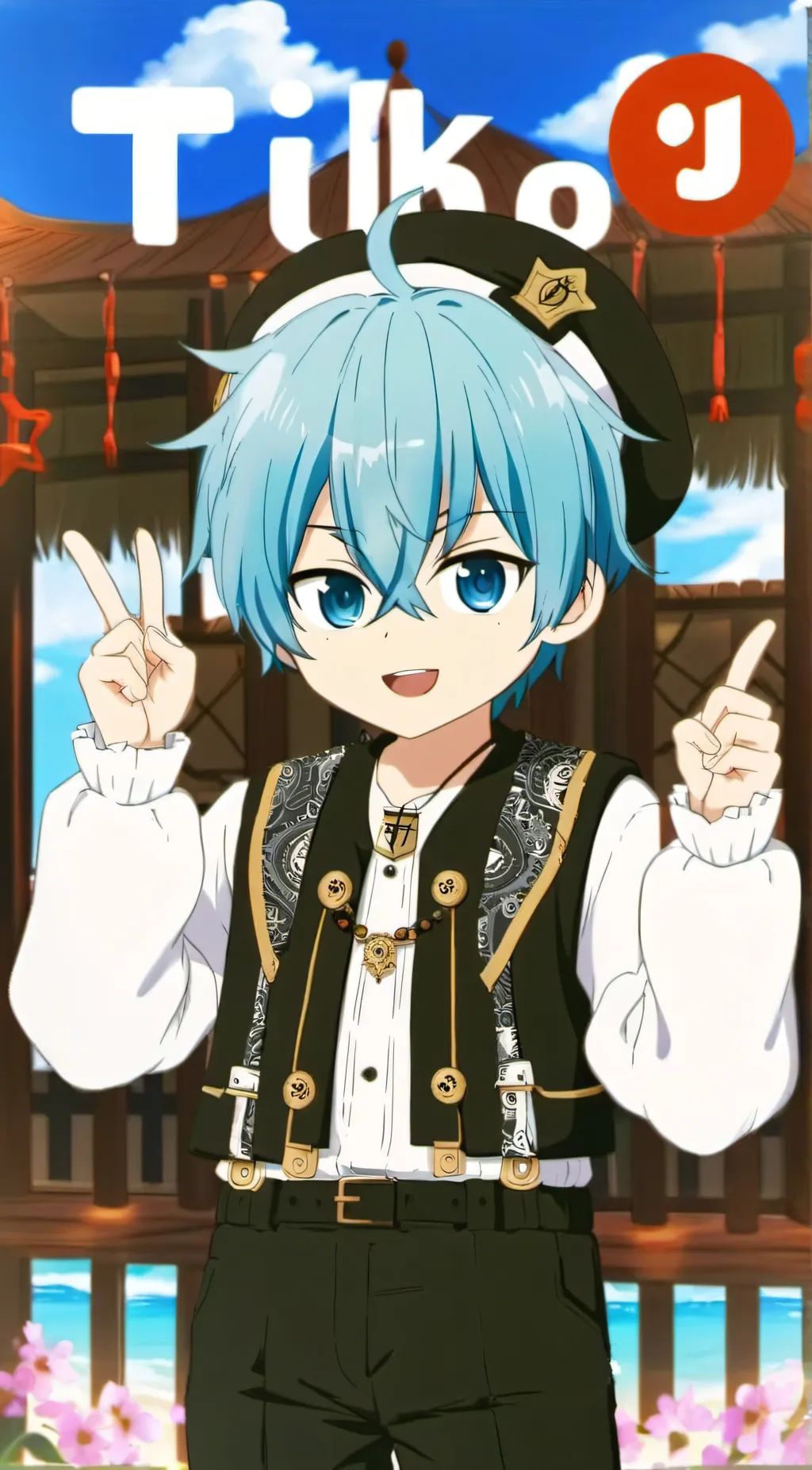 ai character: kiki boy background