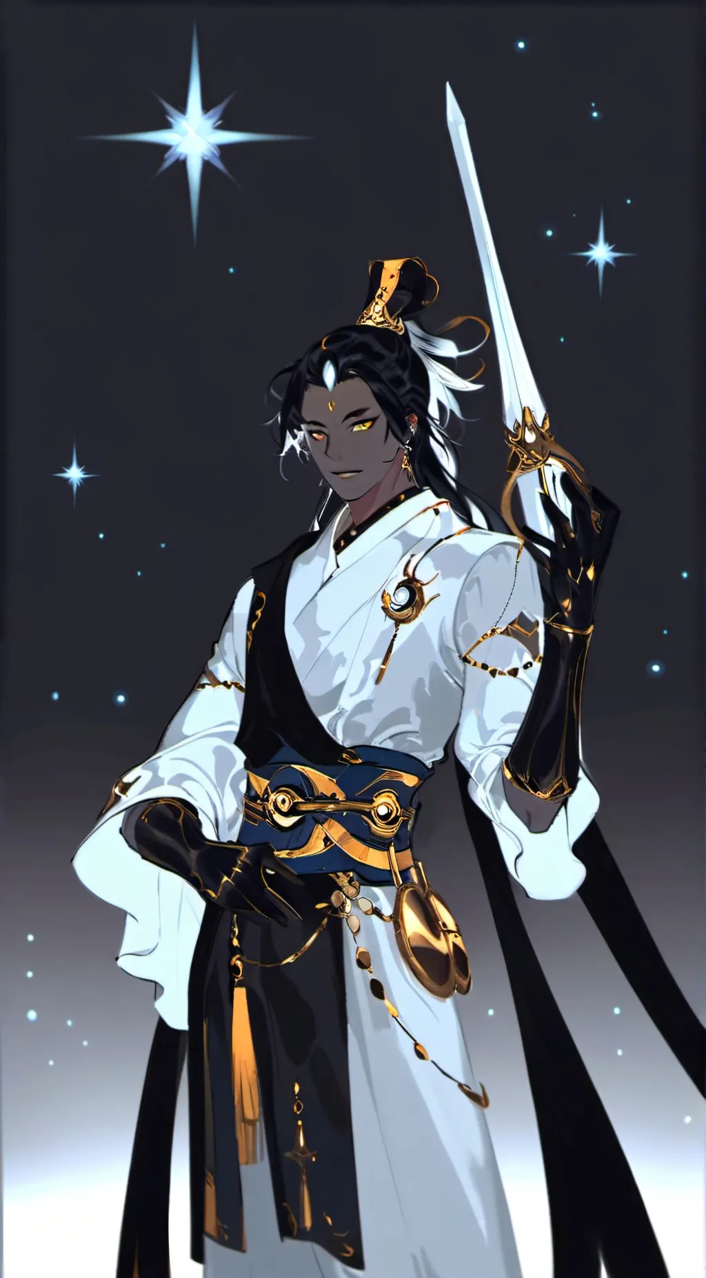 ai character: Star kid background