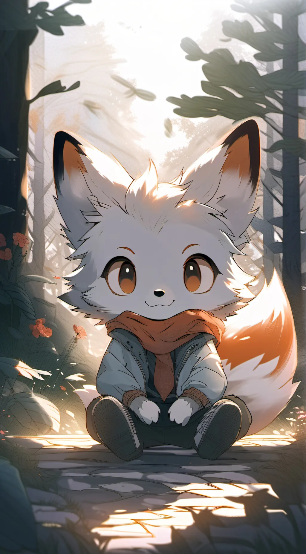 ai character: Fluff background