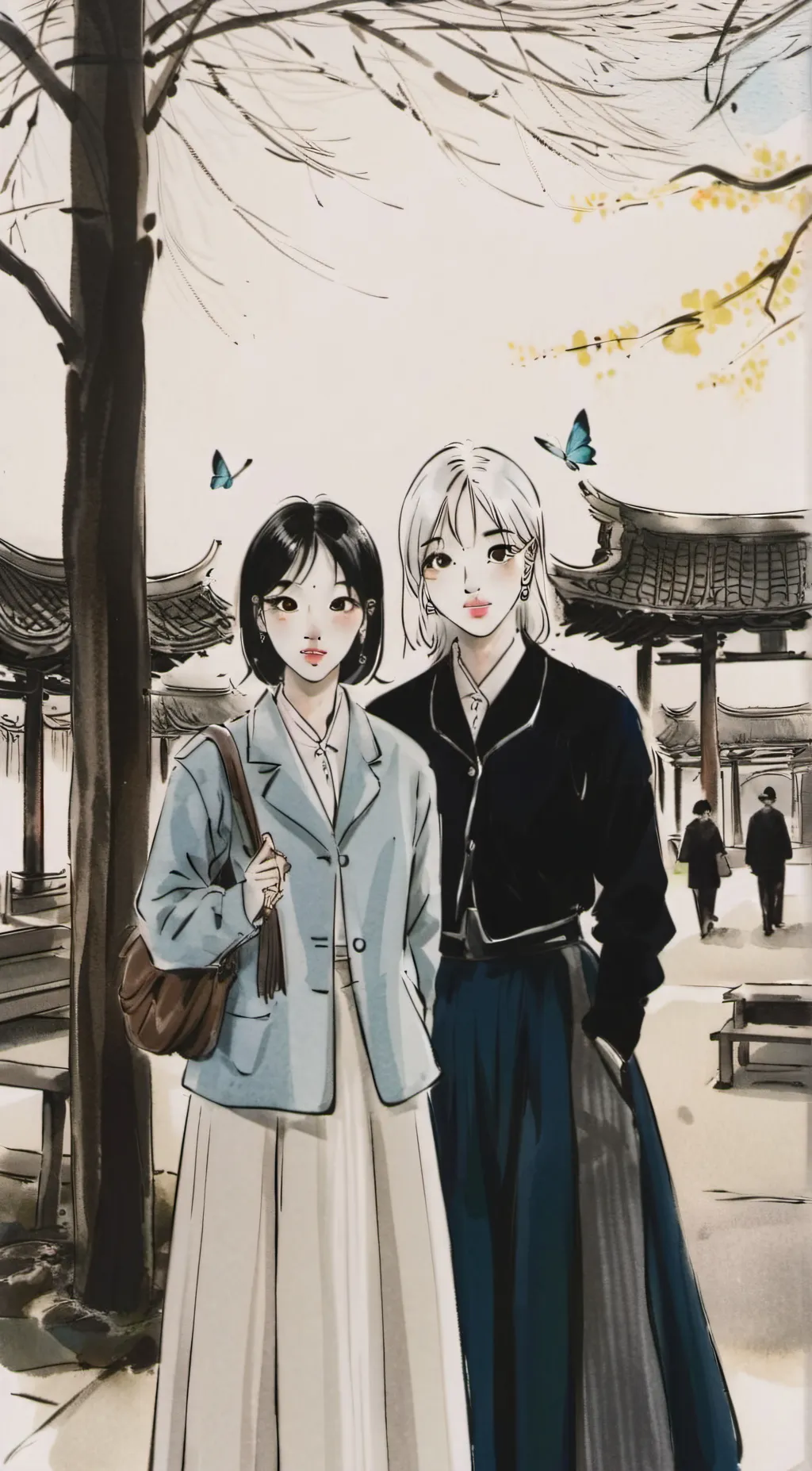 ai character: Wojin ni background