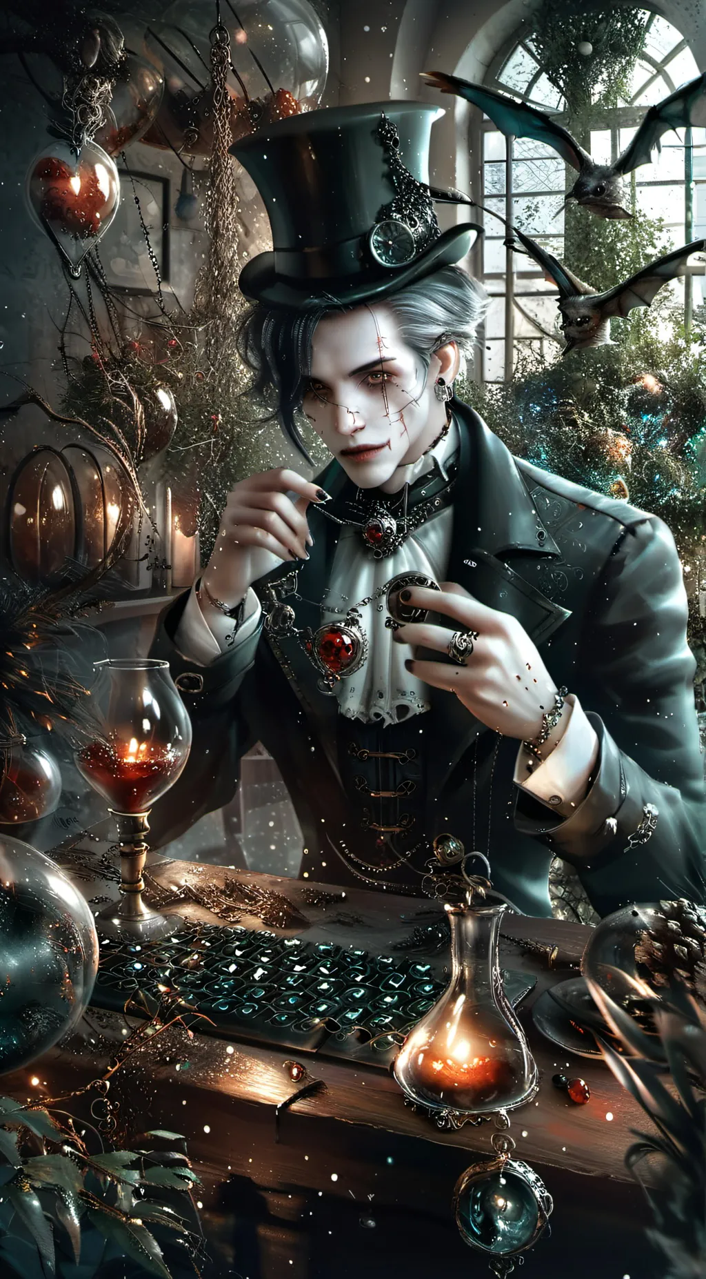 ai character: {☆~Gothic~☆} background