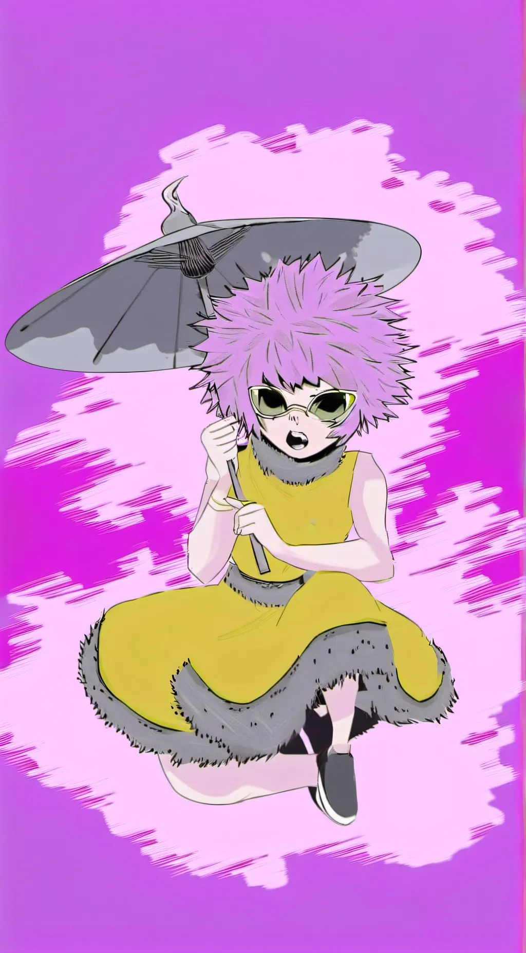 ai character: Mina Ashido  background
