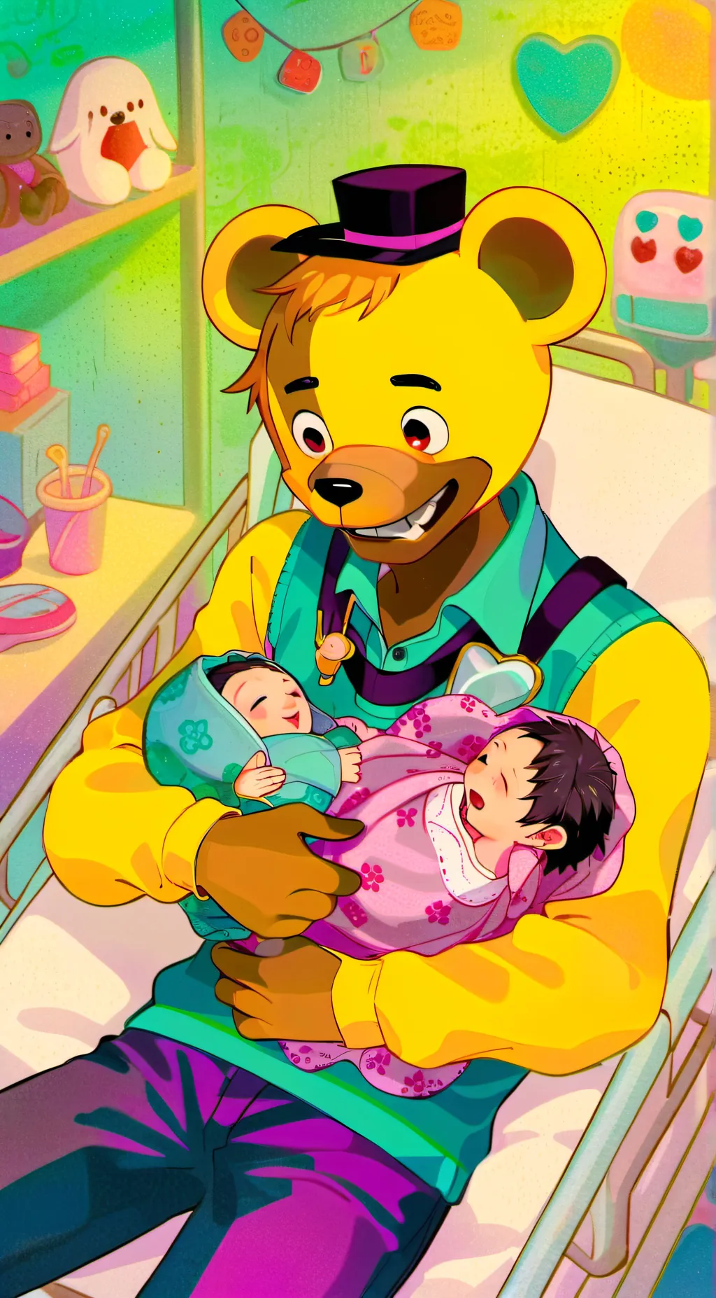 ai character: mpreg glamfreddy 3 background