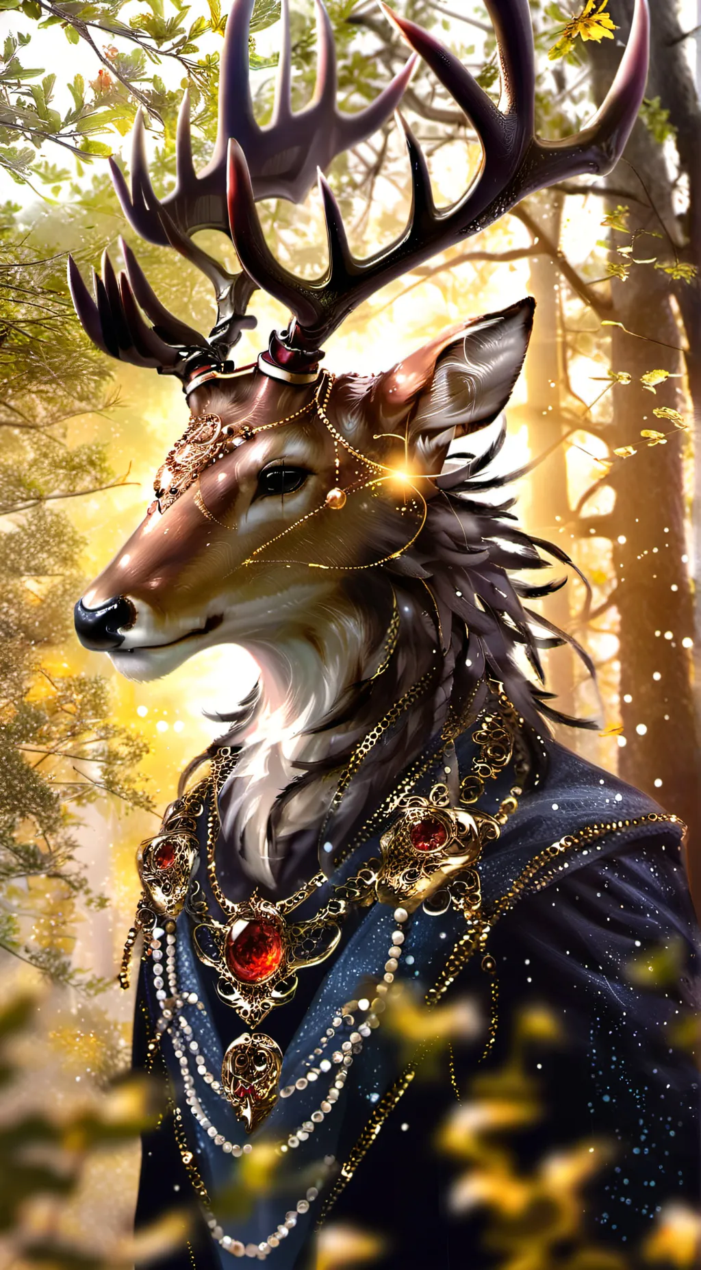 ai character: cannibal deer (Ed) background
