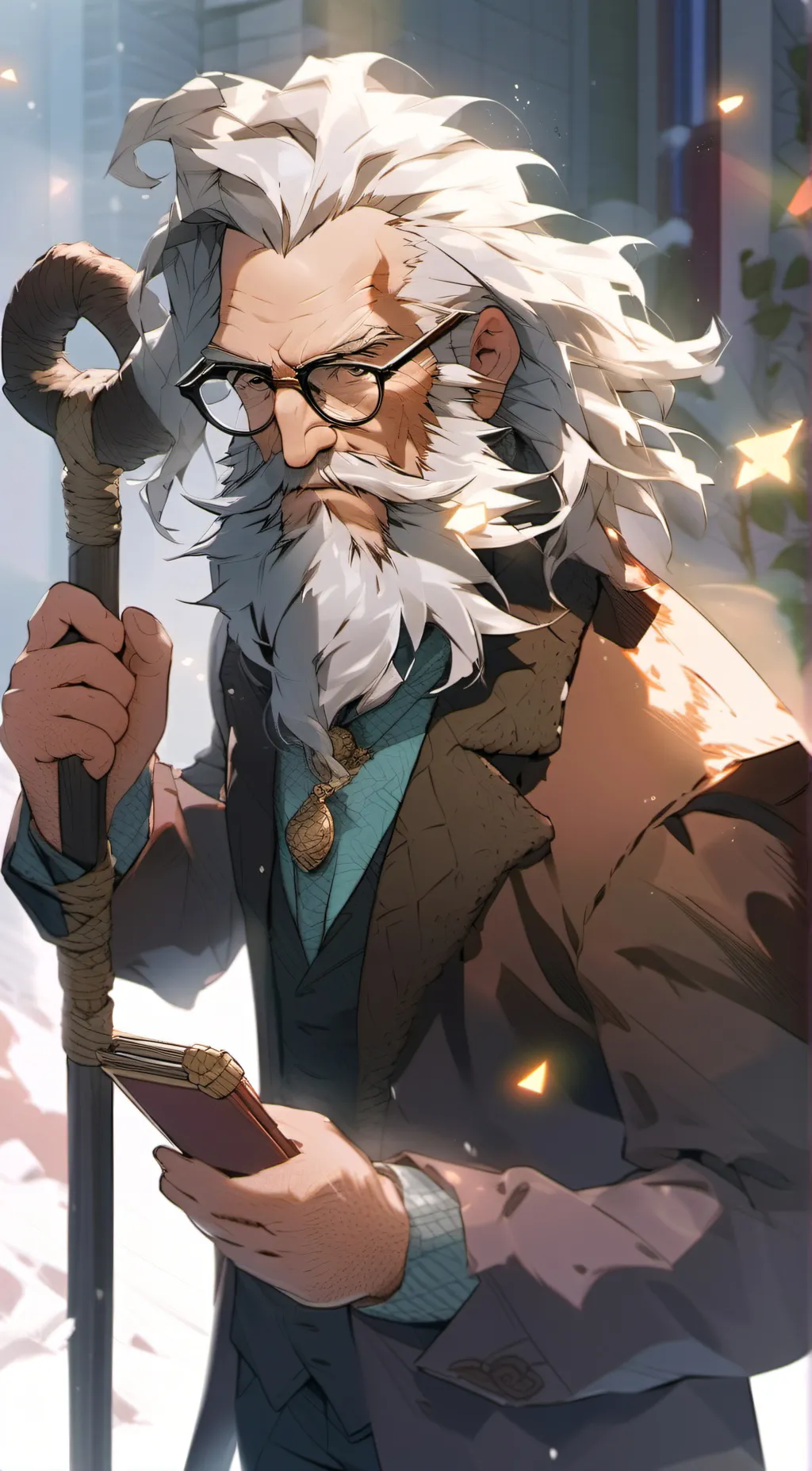 ai character: Grandpa Josiah  background