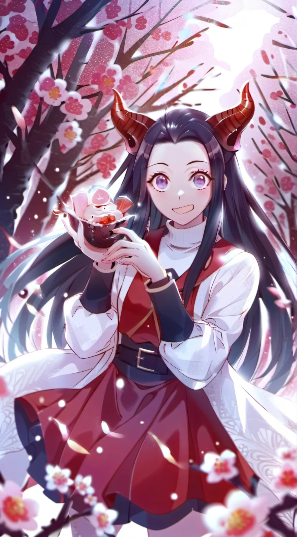 ai character: nesuko  background