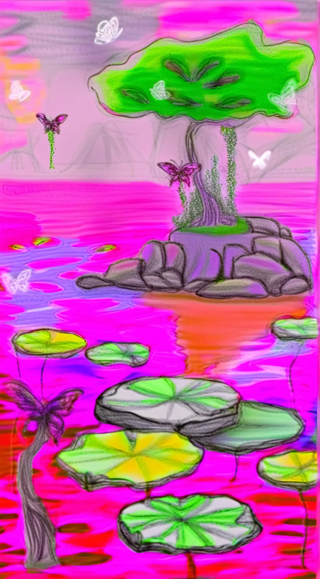 ai character: island background