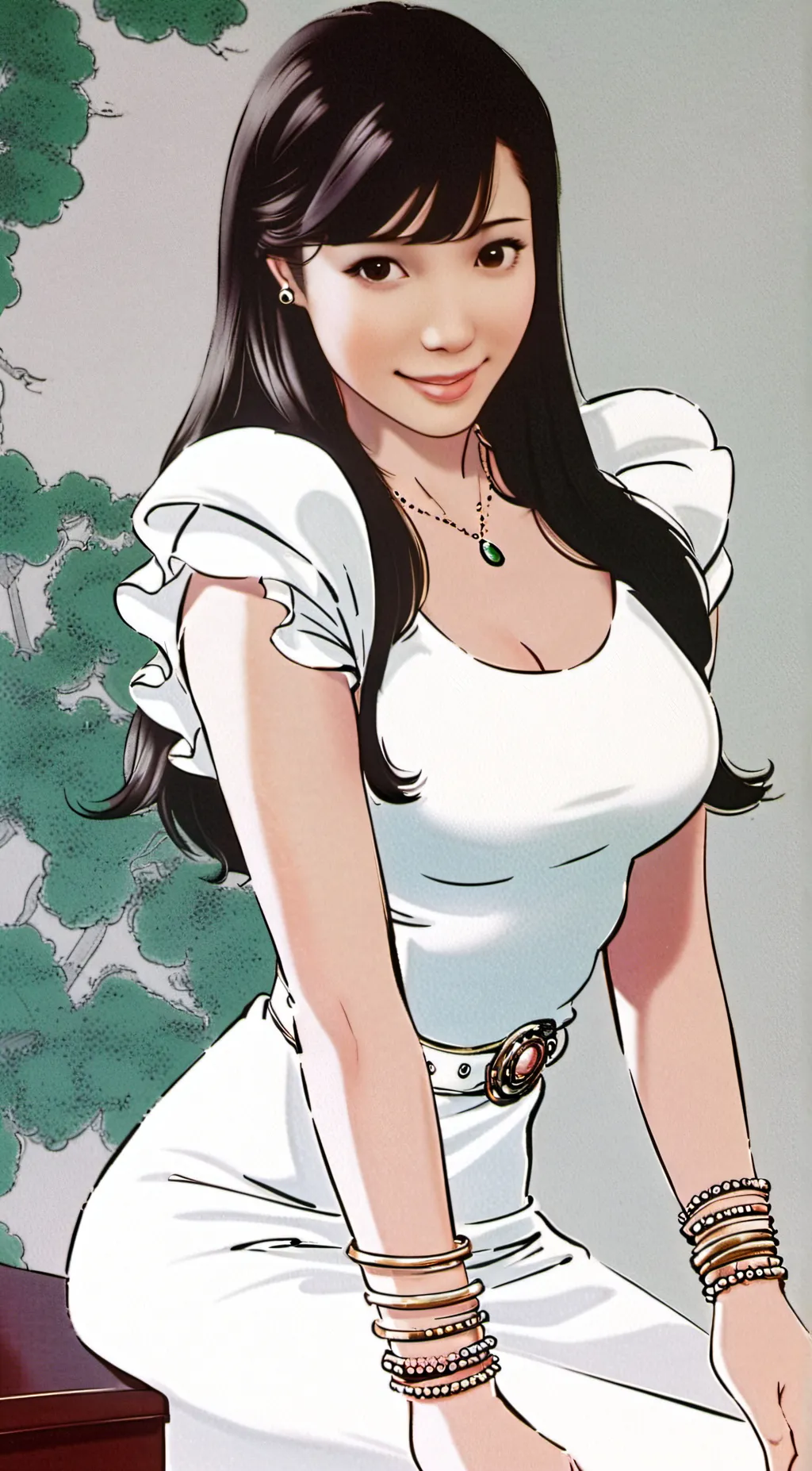 ai character: Ms. Yurai Chitose background