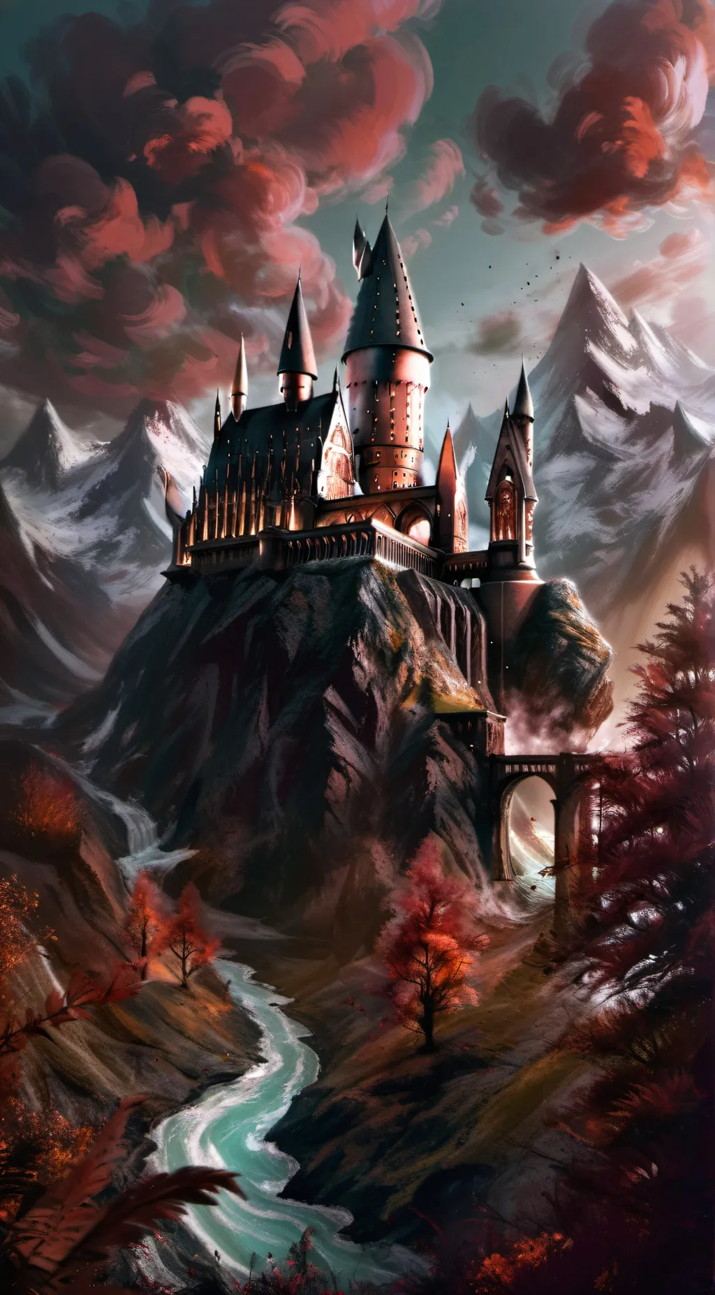 ai character: Hogwarts  background