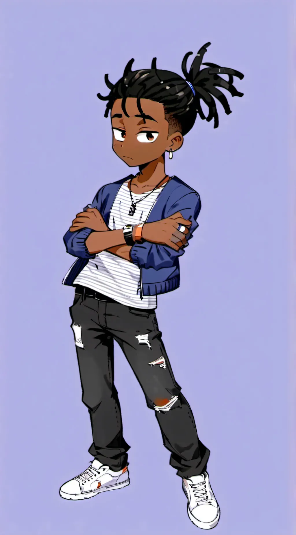 ai character: johnny test  background