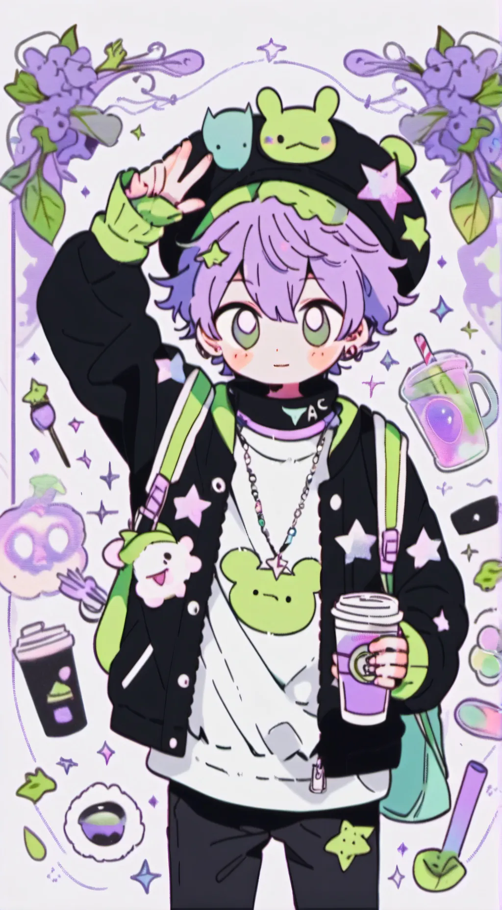 ai character: therian furryhater background