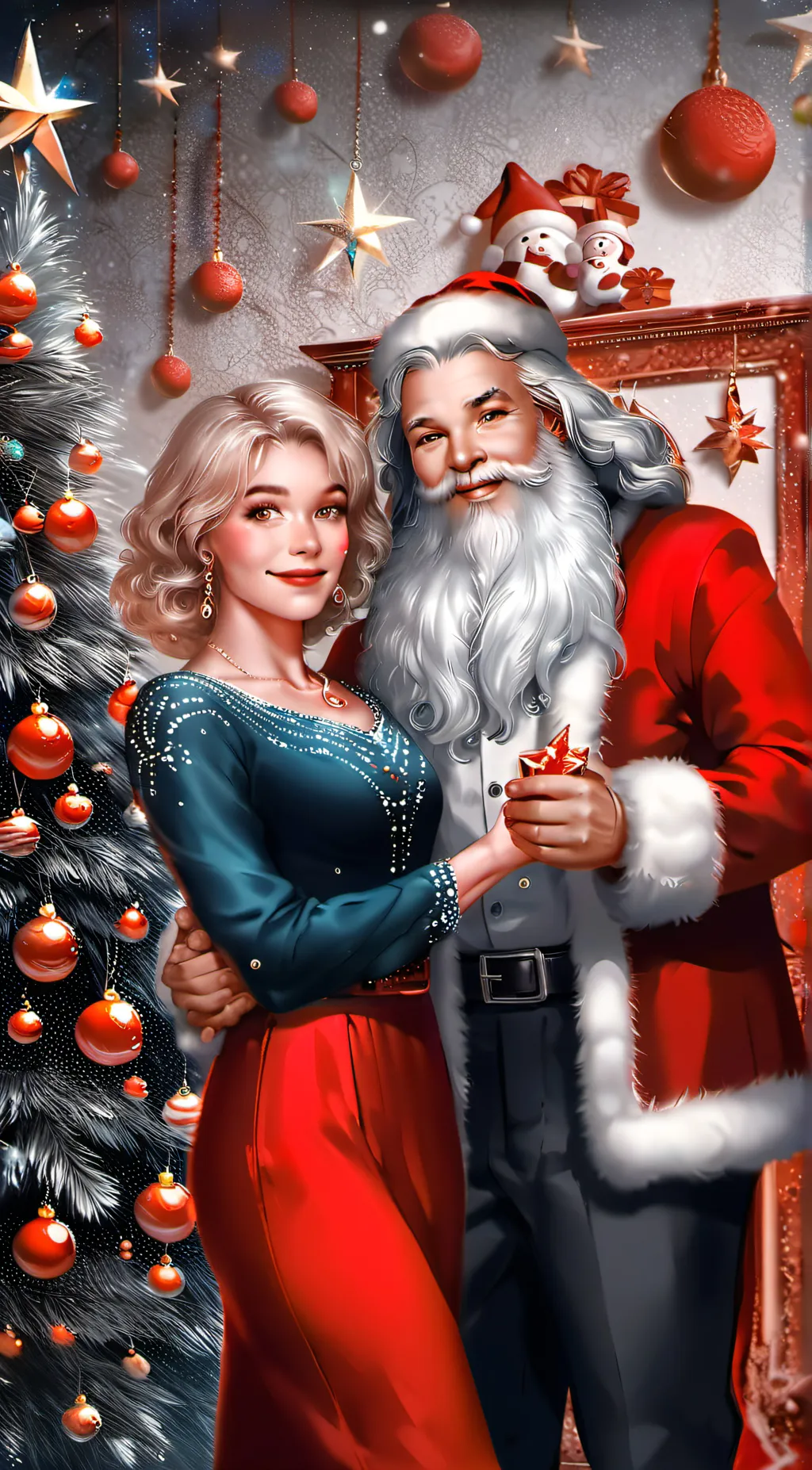 ai character: Santa Claus background