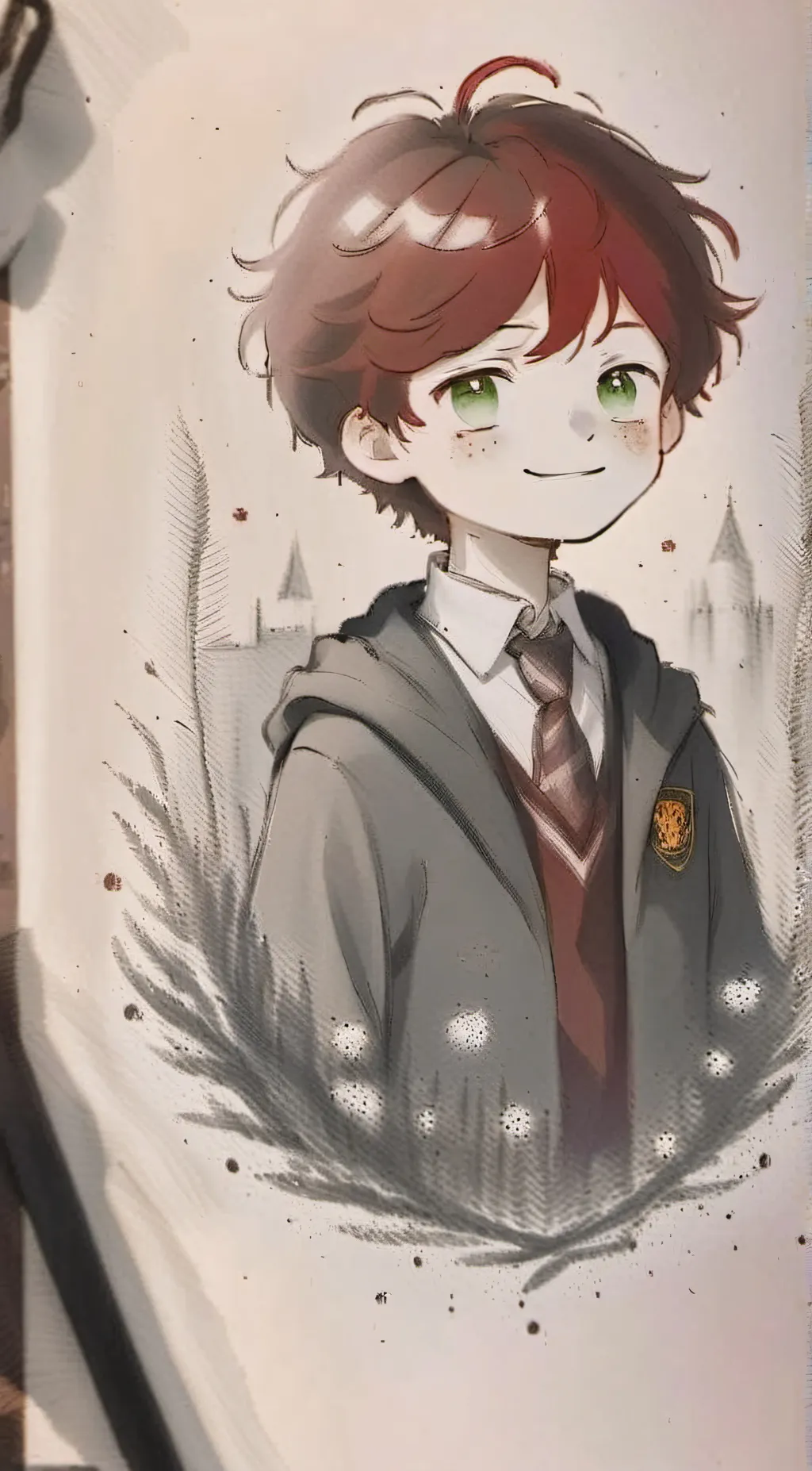 ai character: ❤️hogwarts💛 background