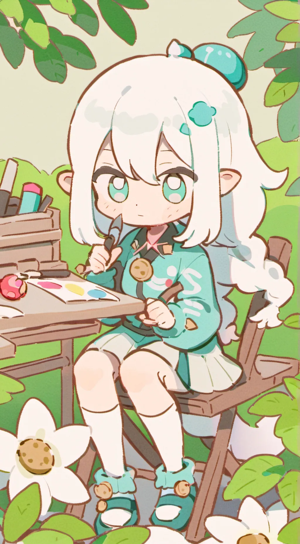 ai character: Splatoon!! background