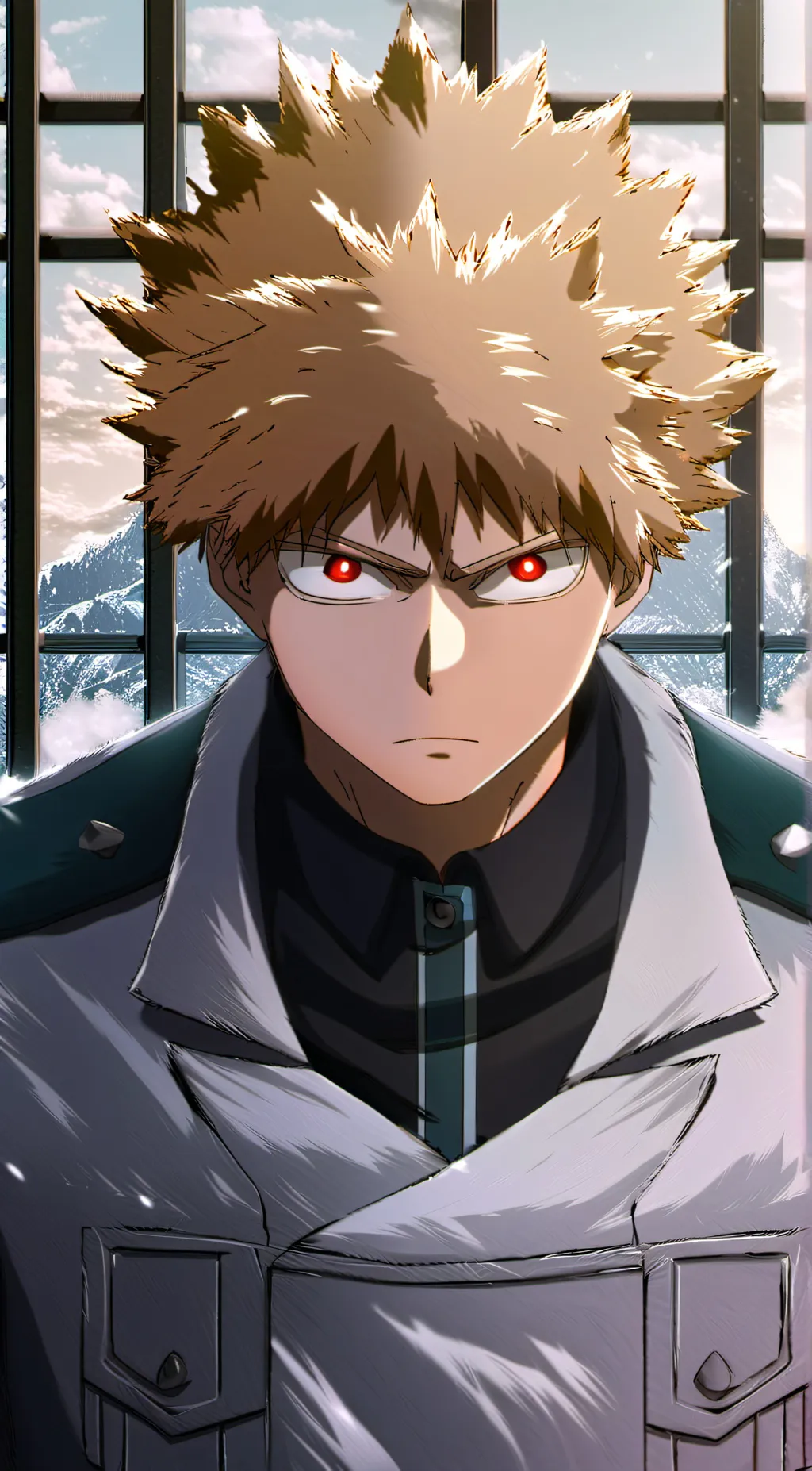 ai character: bakugo  background