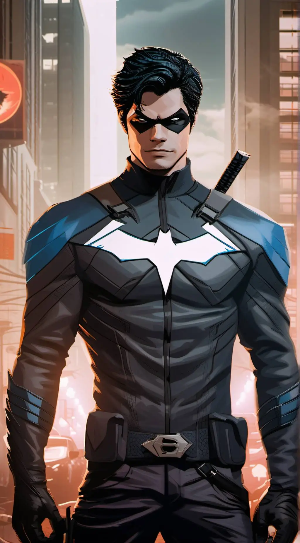 ai character: Nightwing background