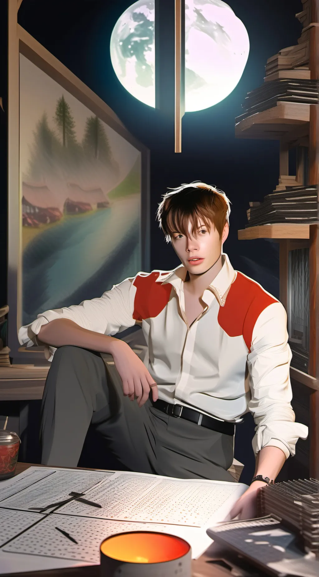 ai character: Trap house boys background