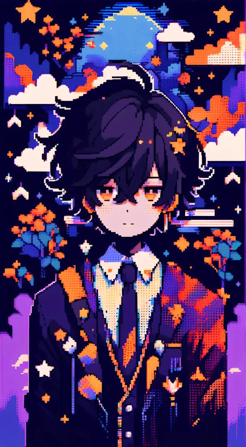 ai character: Deku  background
