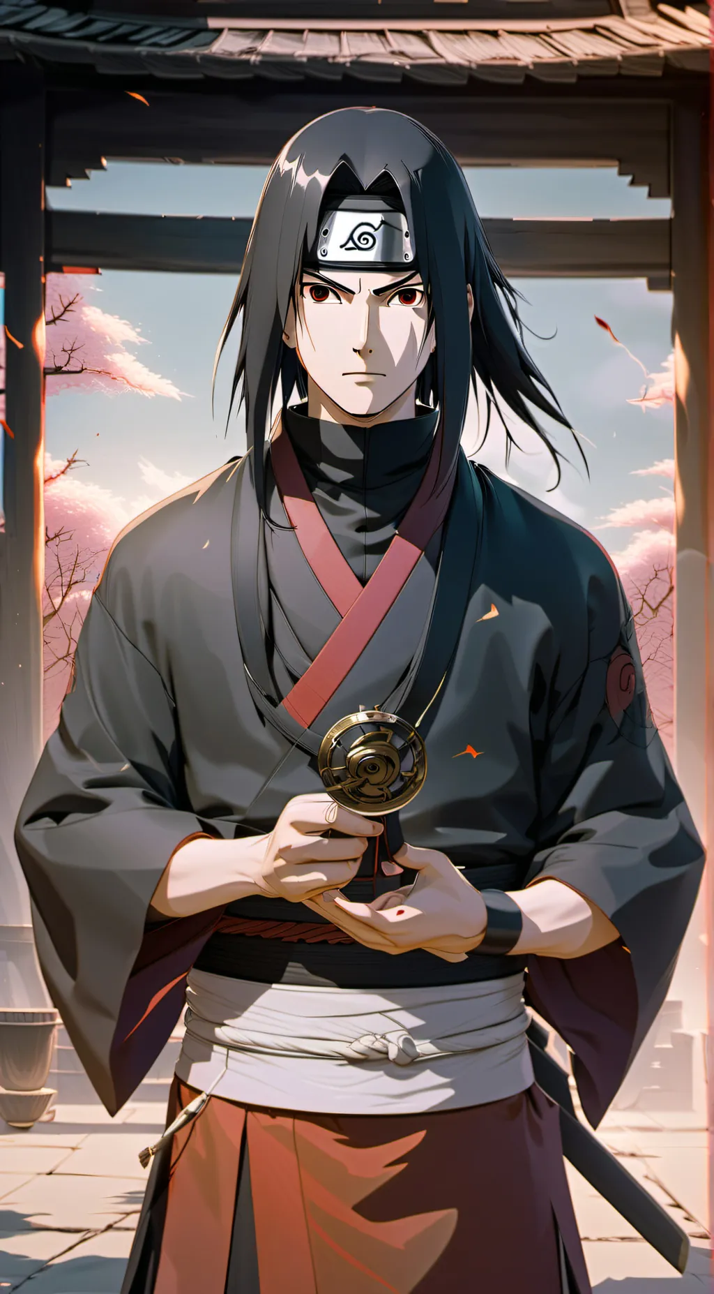ai character: Itachi uchiha  background