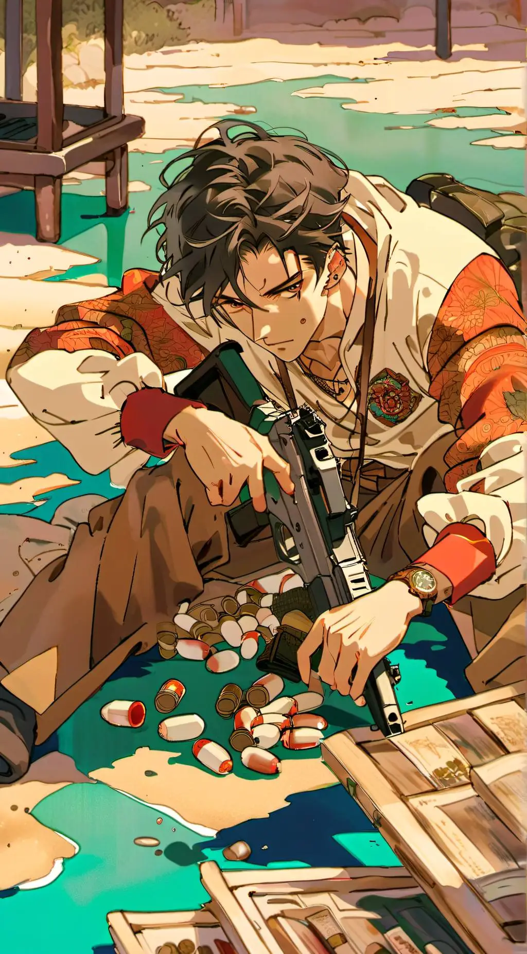 ai character: Michael  background