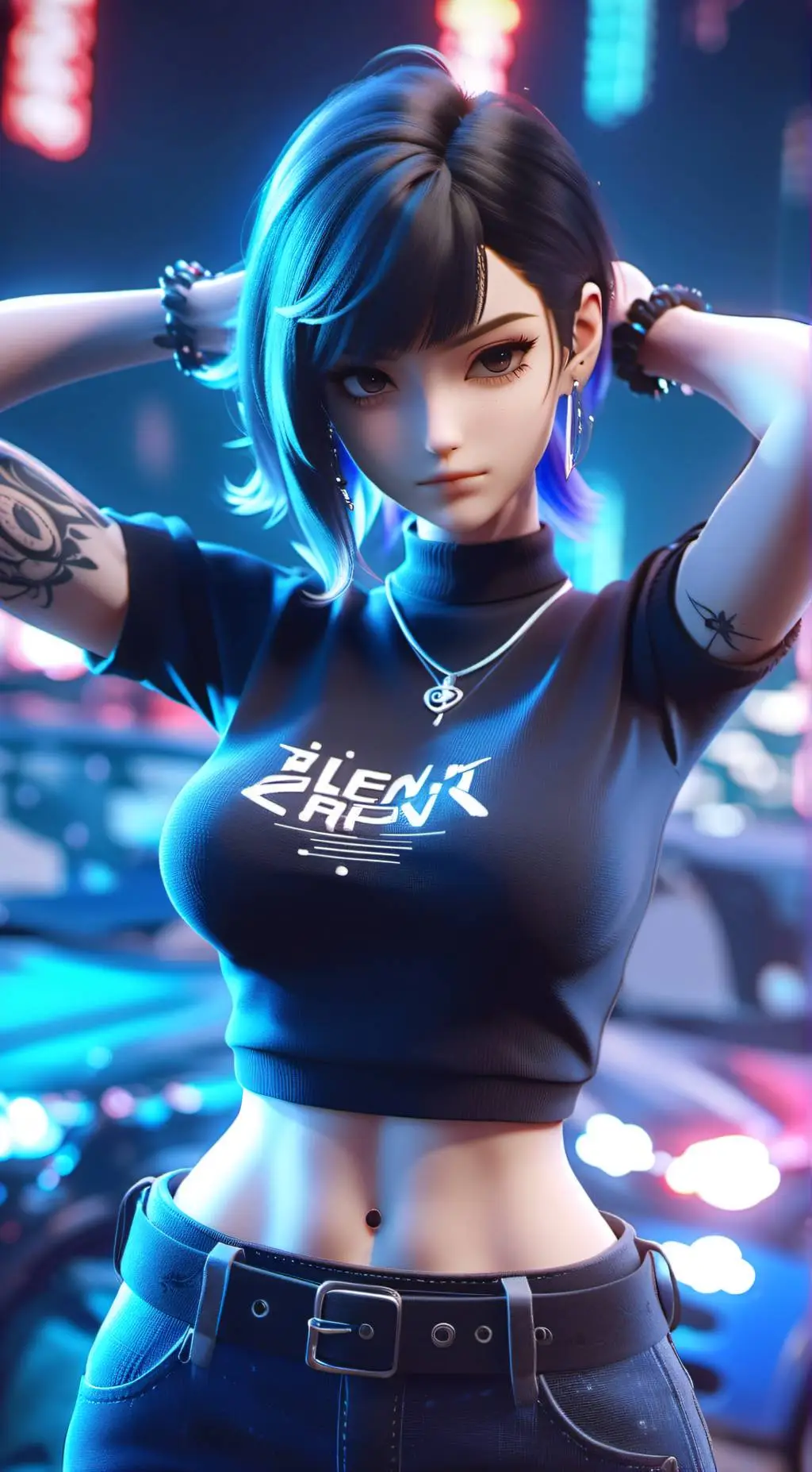 ai character: Raven background