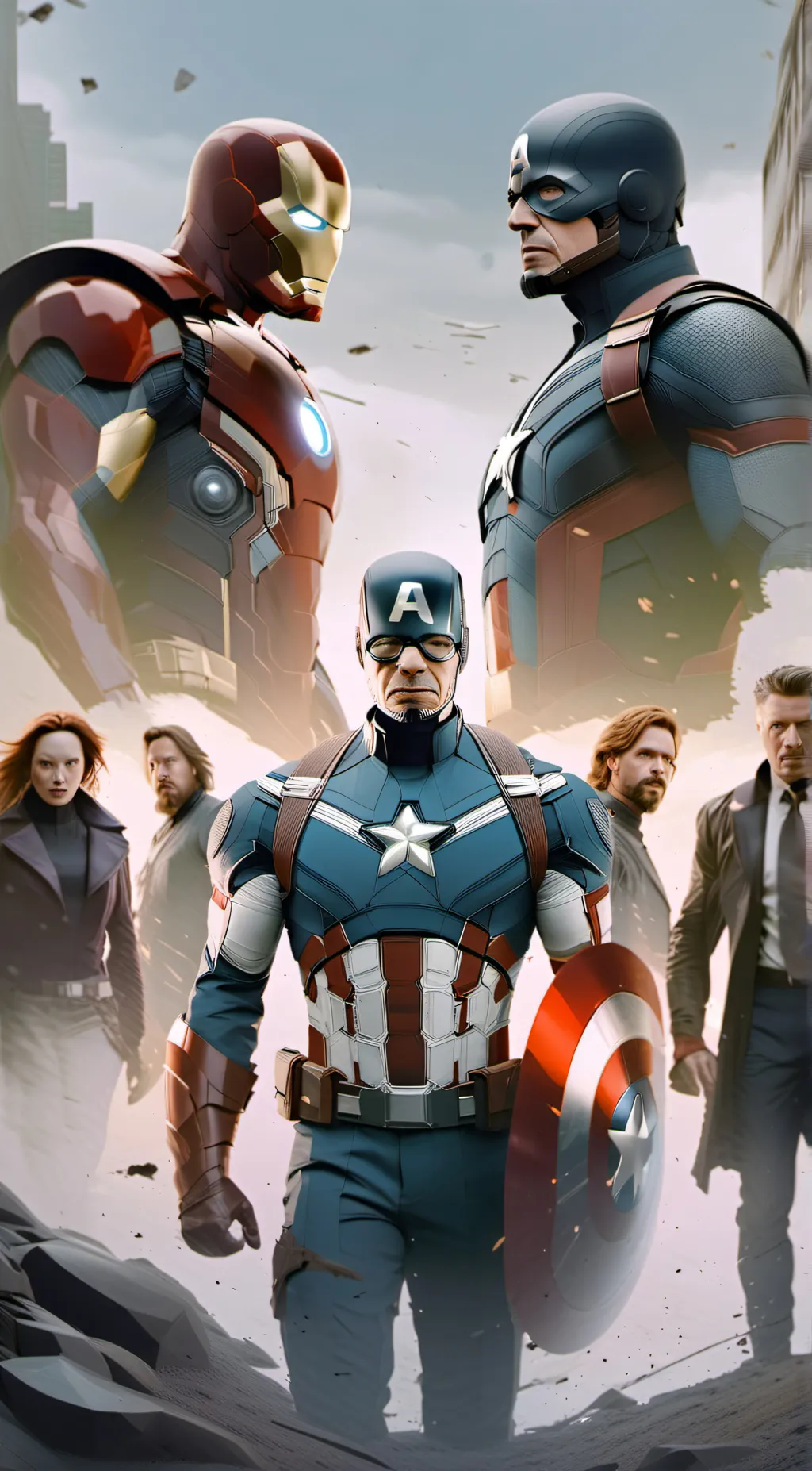 ai character: the avengers  background
