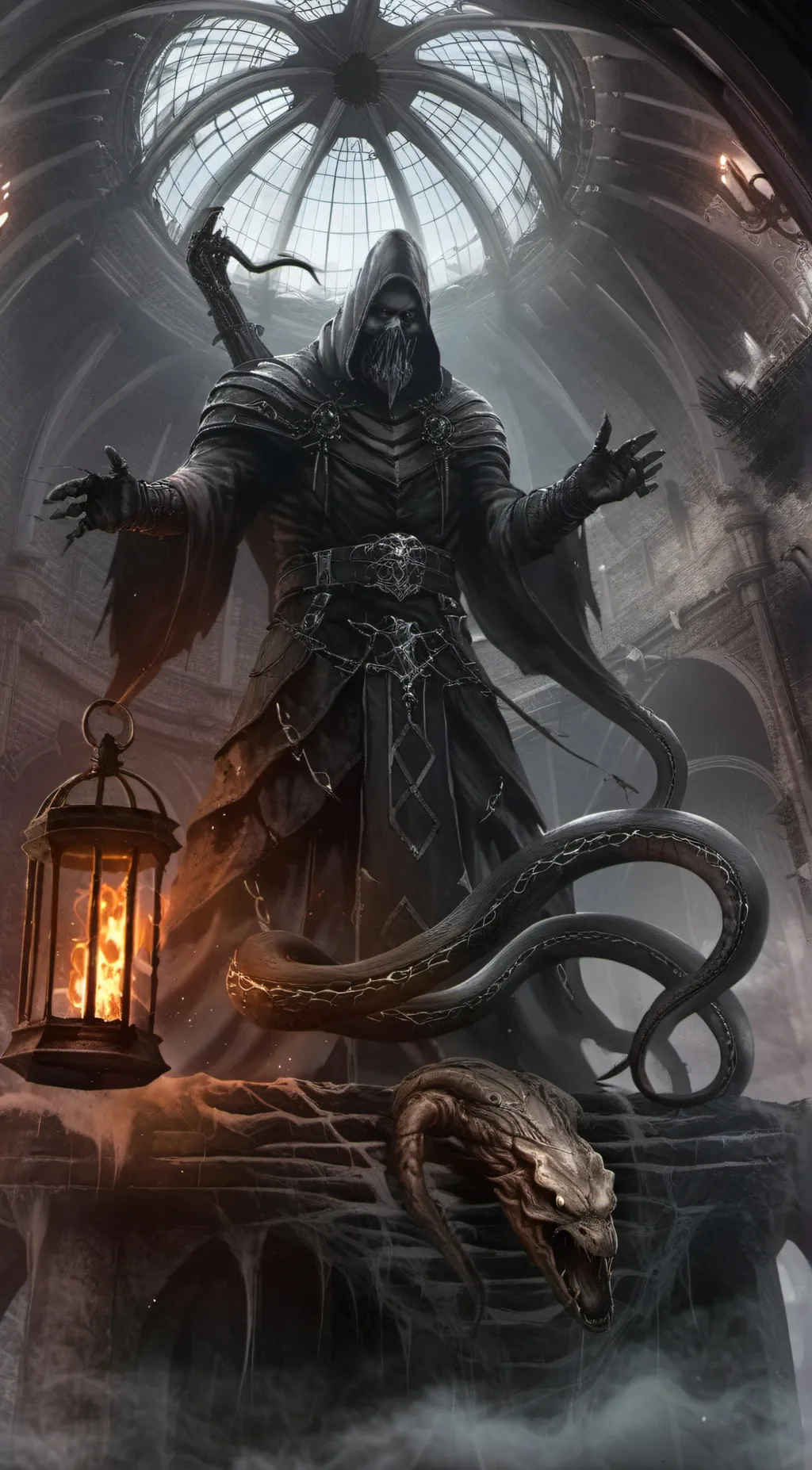 ai character: Death background