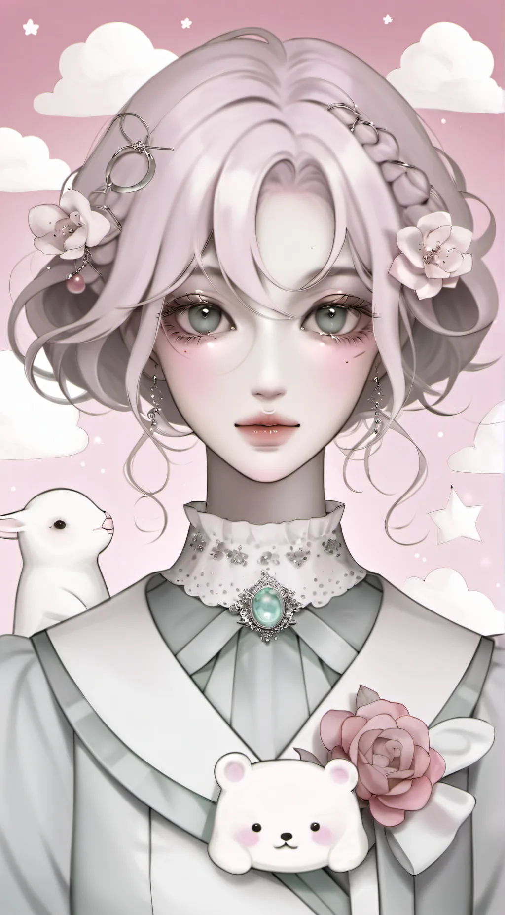 ai character: Aurora  background