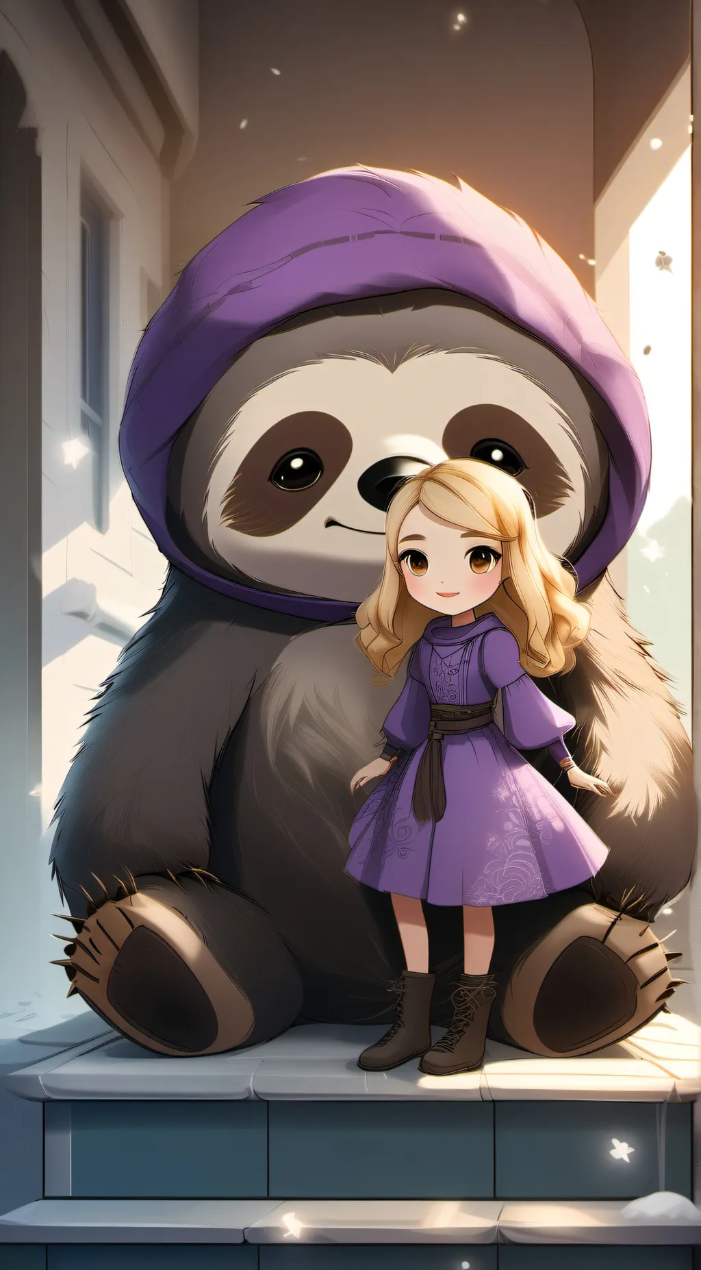 ai character: brownie background