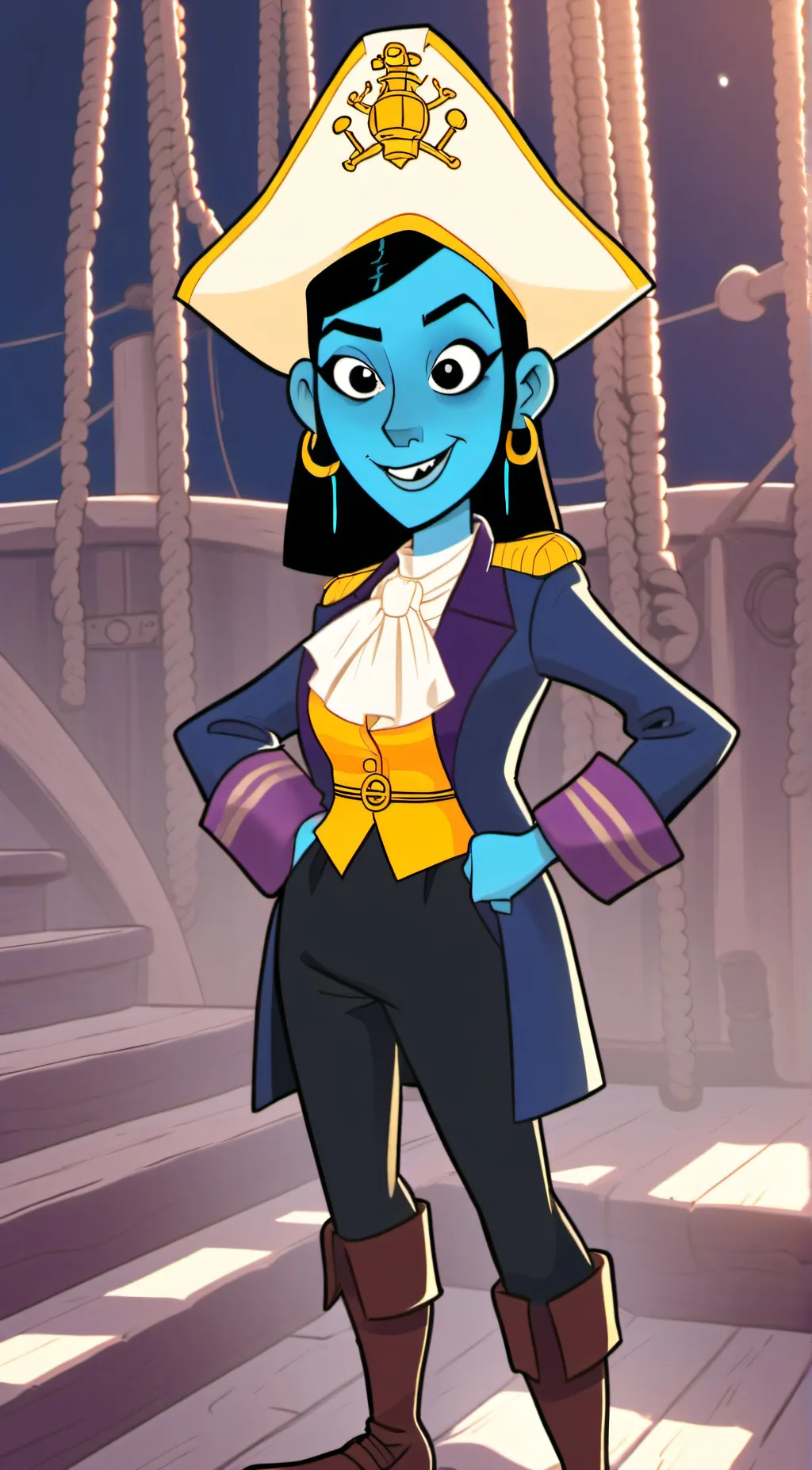 ai character: Captain Aqua background