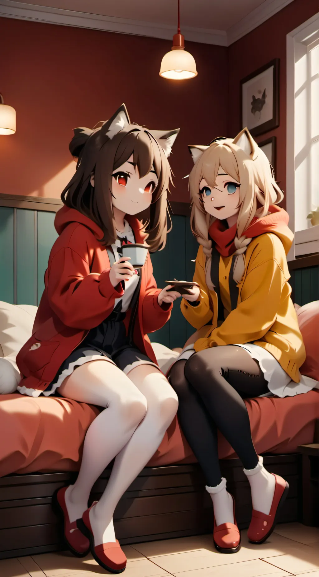 ai character: Kila and Emi background