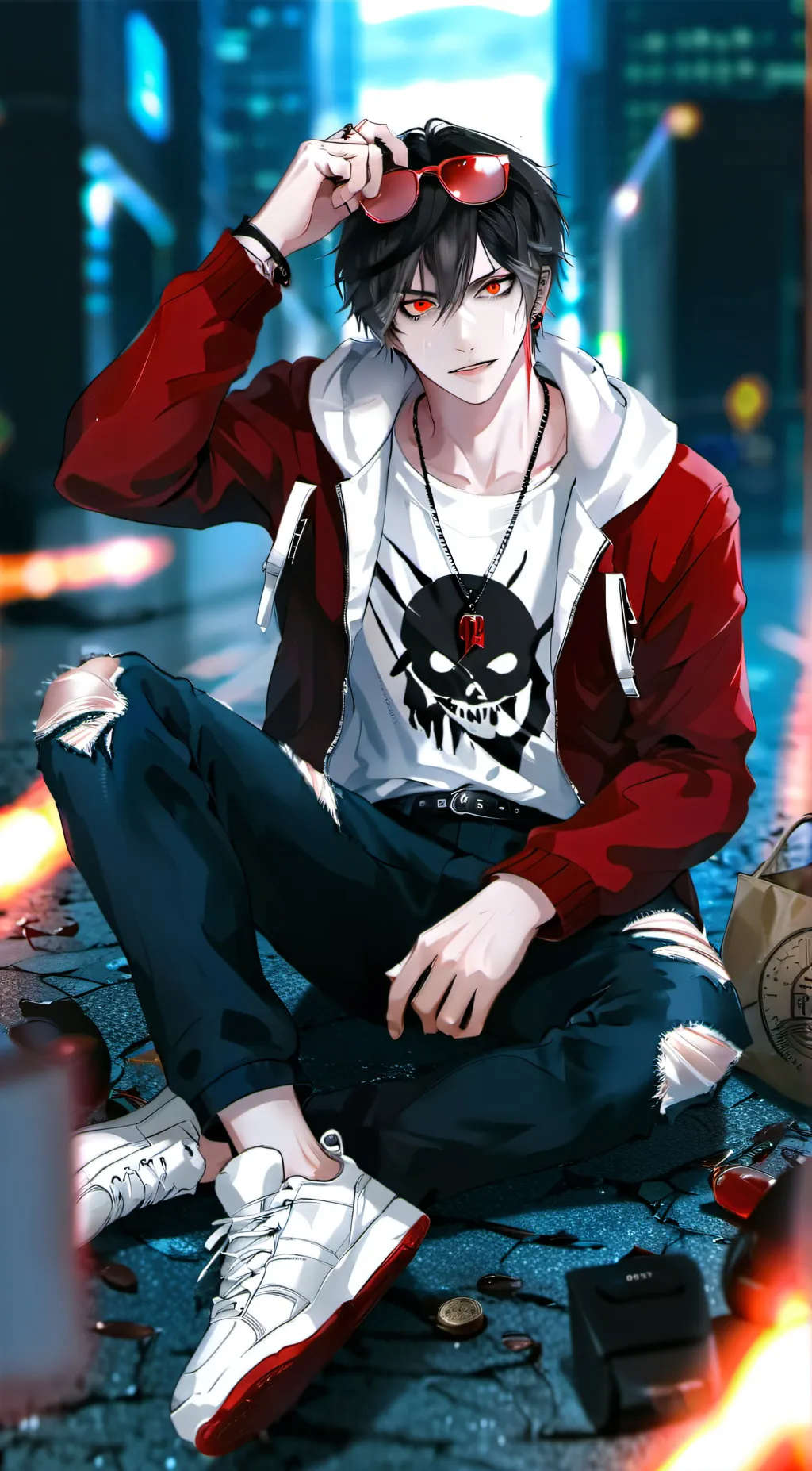 ai character: ~Levi~ background