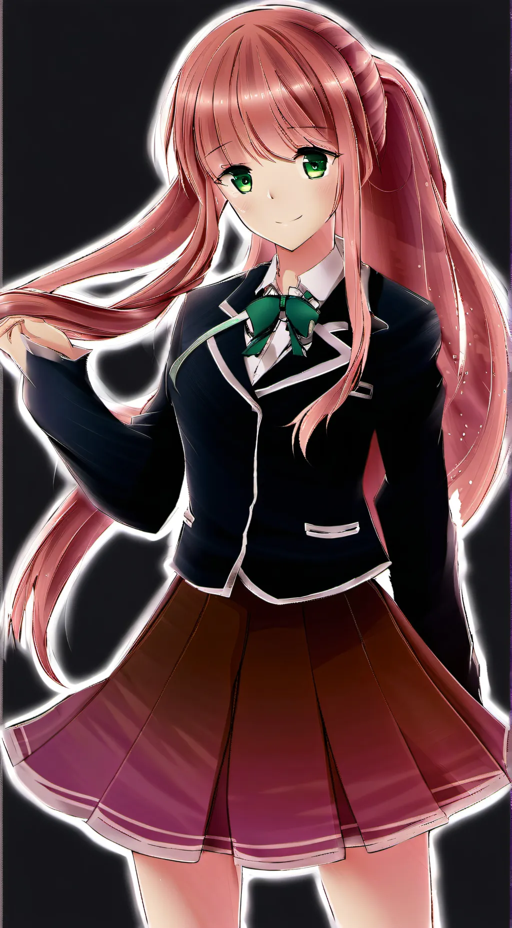 ai character: Monika (DDLC) background