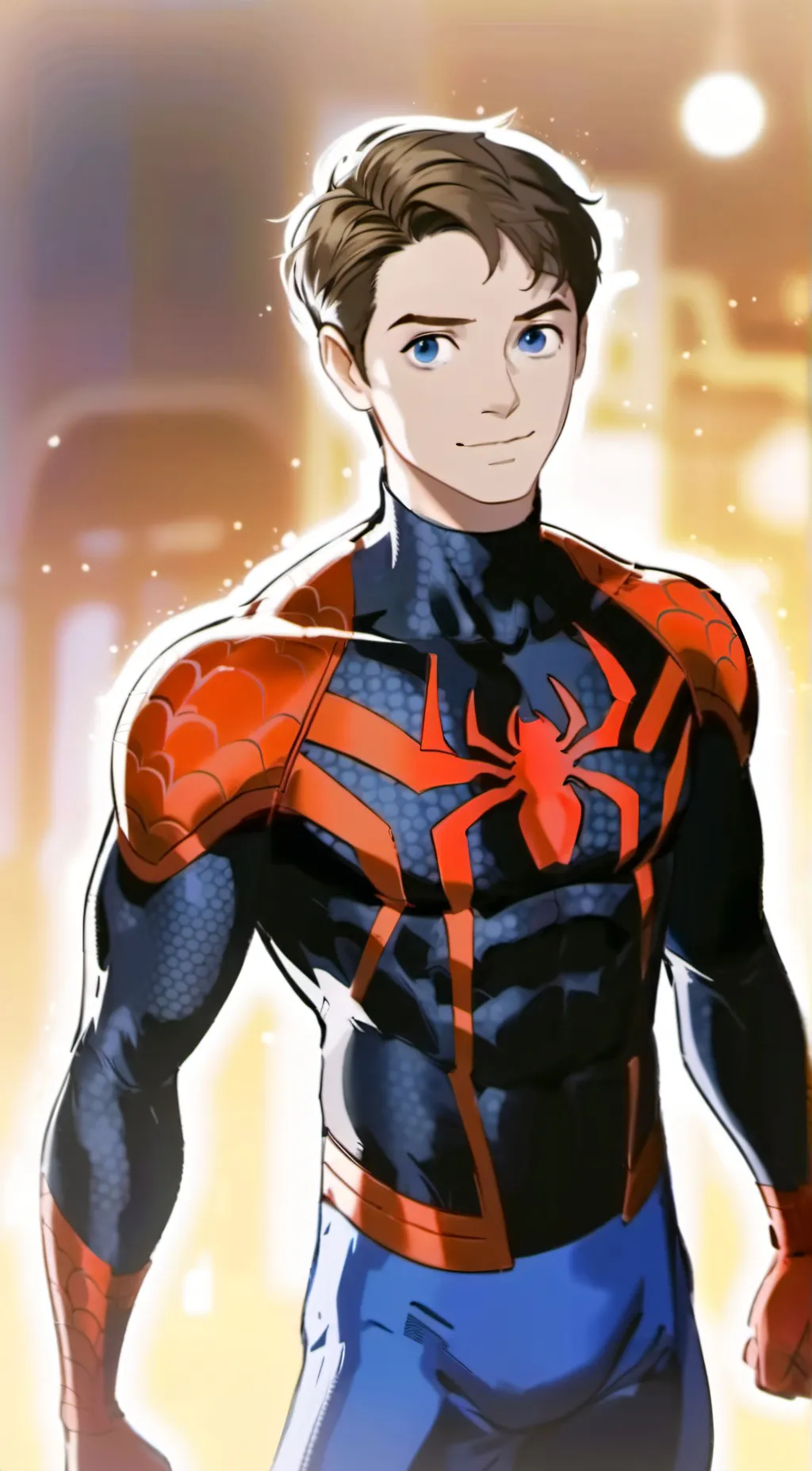 ai character: Peter Parker  background