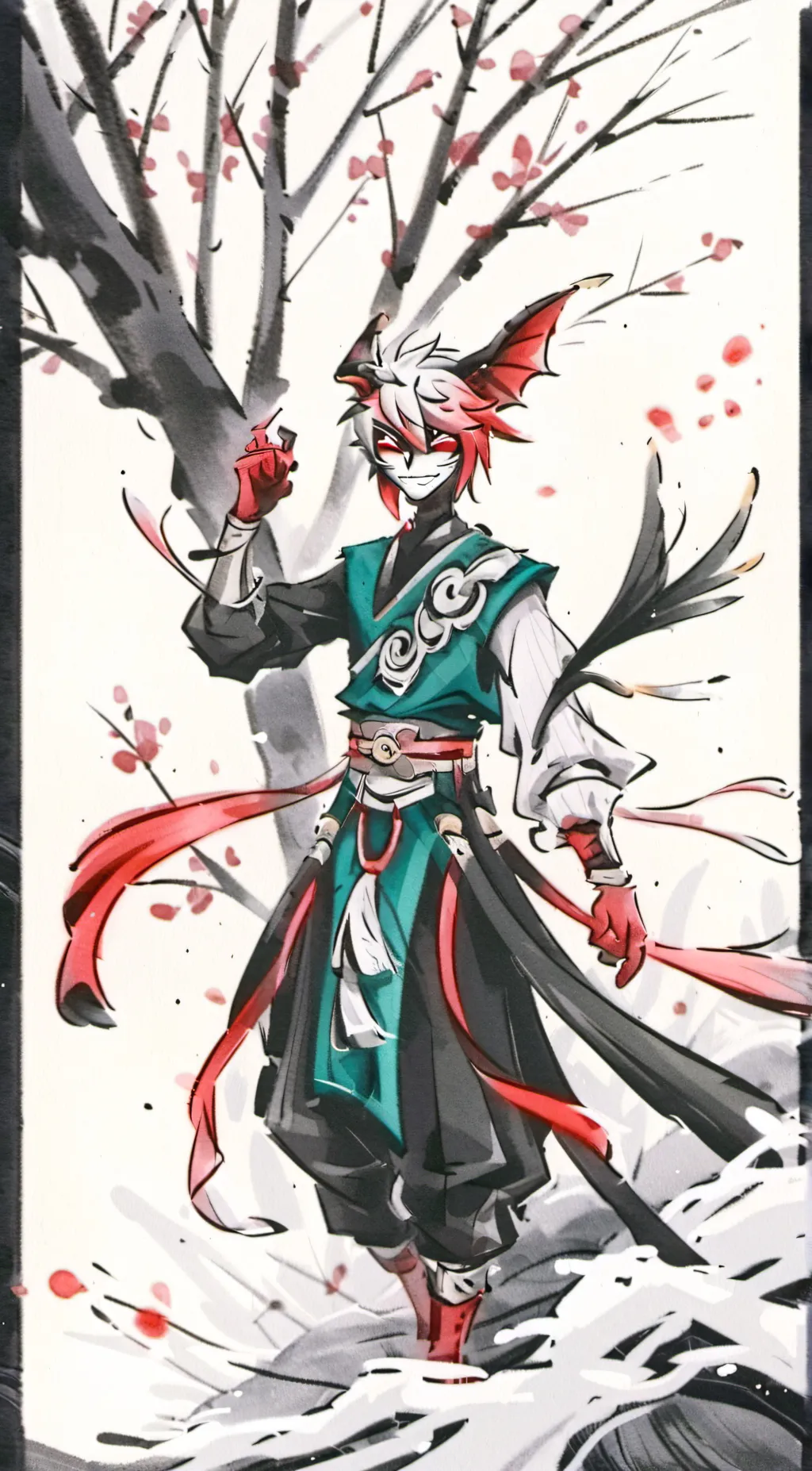 ai character: hazbin(alastor) background