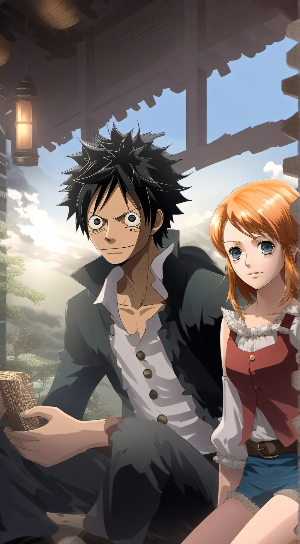 ai character: anime  background