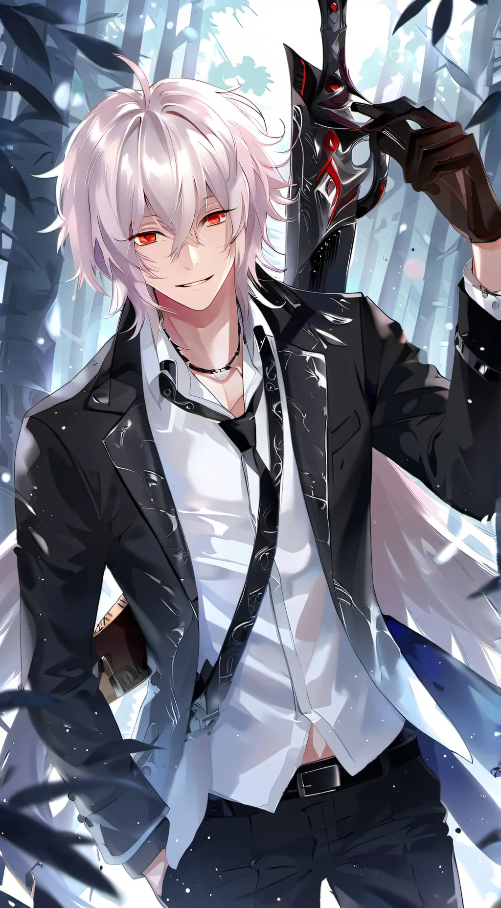 ai character: Dabi/touya reveal  background
