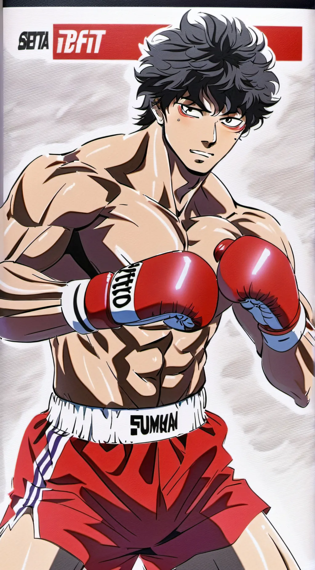 ai character: BAKI HANMA background