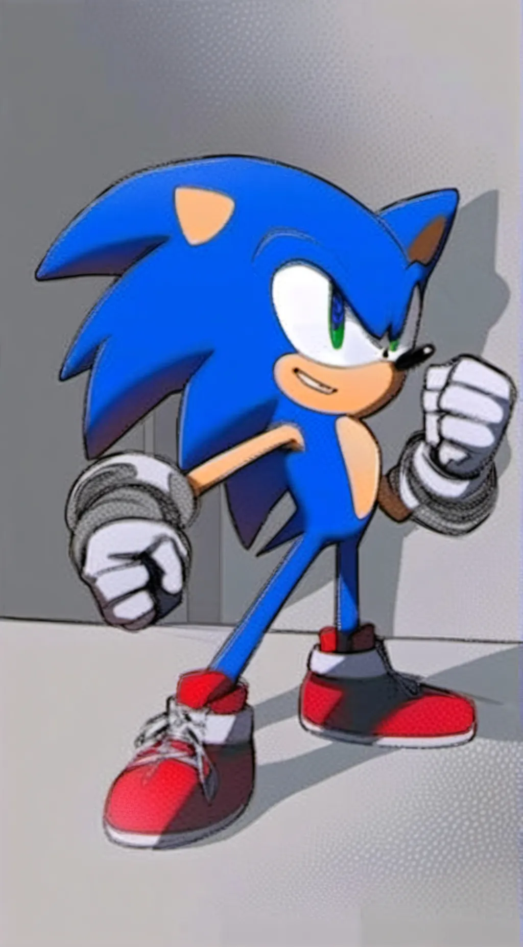 ai character: sonic the hedgehog background