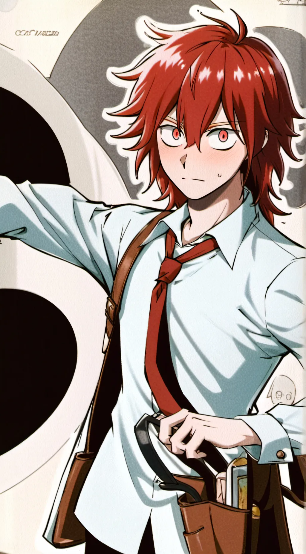 ai character: Eijiro Kirishima  background
