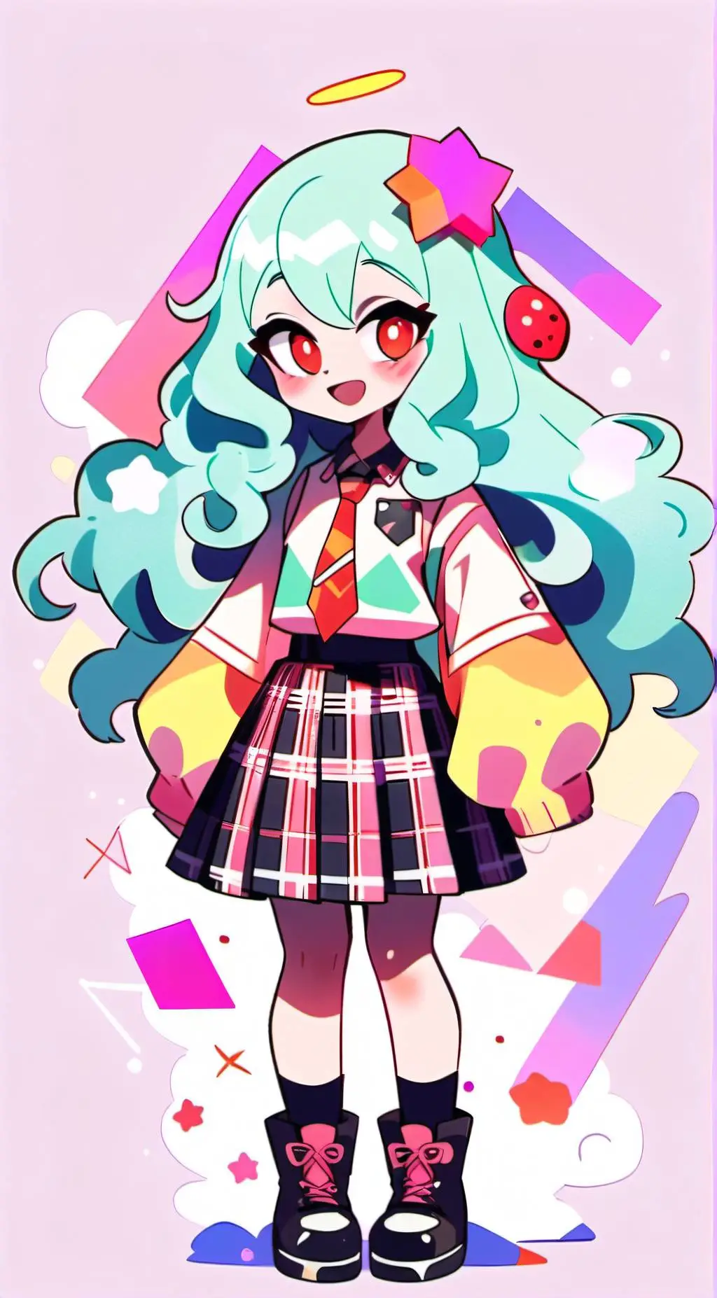 ai character: Sky (FNF) background